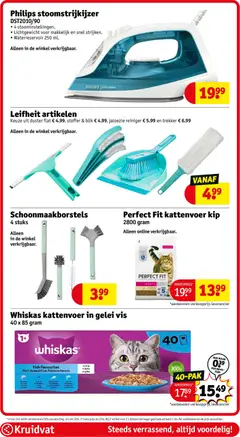 Perfect Fit kattenvoer kip, 2800 gram. Alleen online verkrijgbaar. - Voorbeeld van een folder van Kruidvat, geldig van 31.03.2026 | Pagina: 45 | Producten: Vis, Kan, Ciabatta, Kip