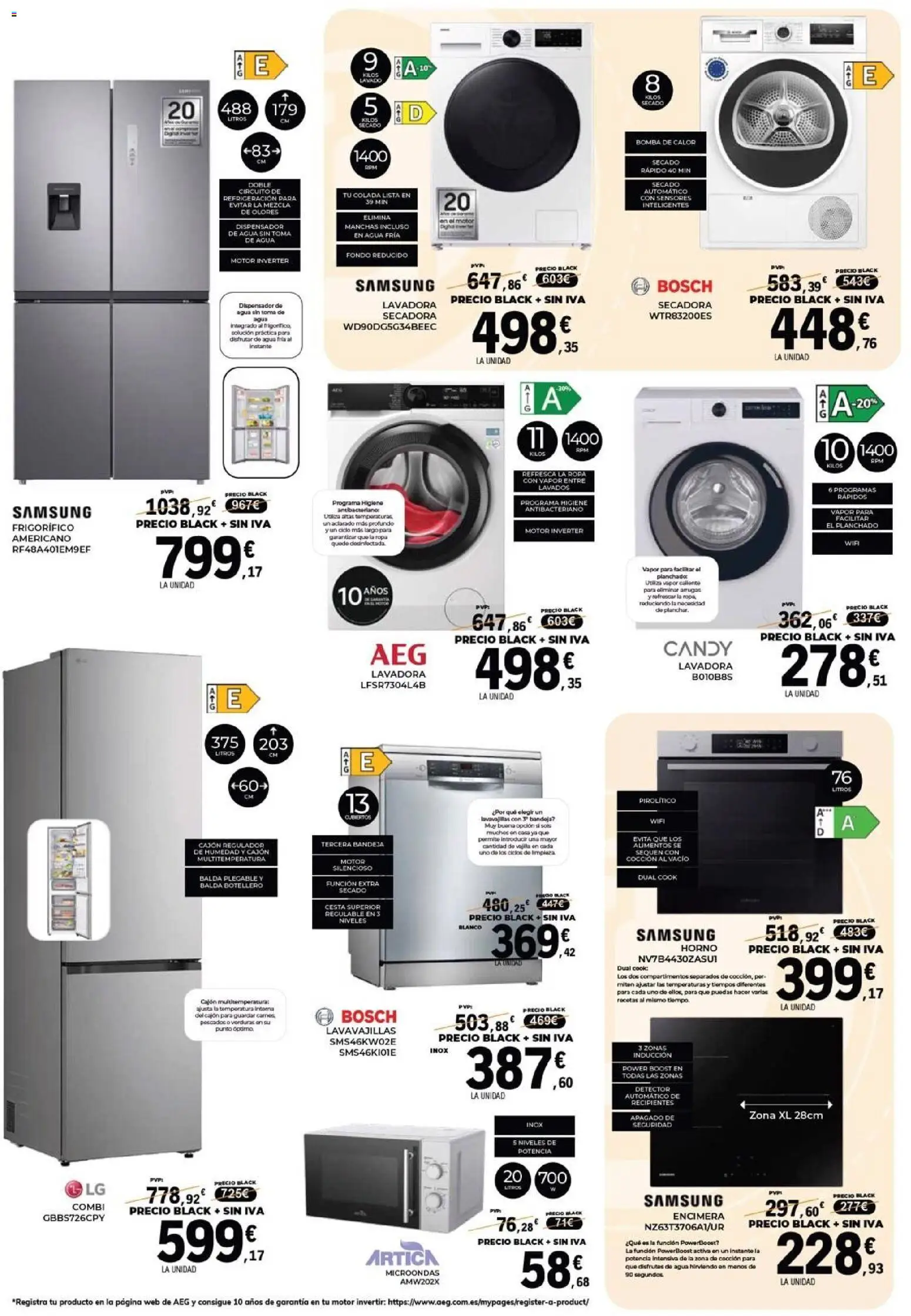 E.Leclerc - Black Friday │ válido desde el 20.11.2025 | Página: 2 | Productos: Ropa, Lavadora, Lavavajillas, Κούβα