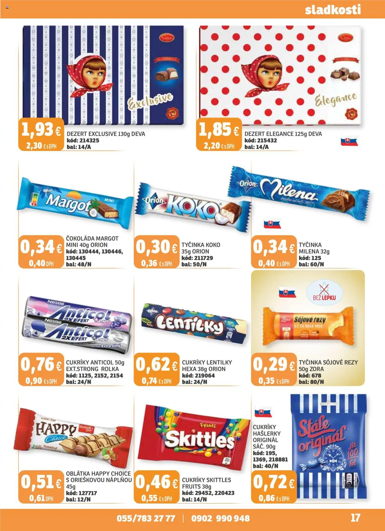 Nové Labaš akcie – leták je platný od 03.10.2025 | Strana: 17 | Produkty: Čokoláda, Cukríky