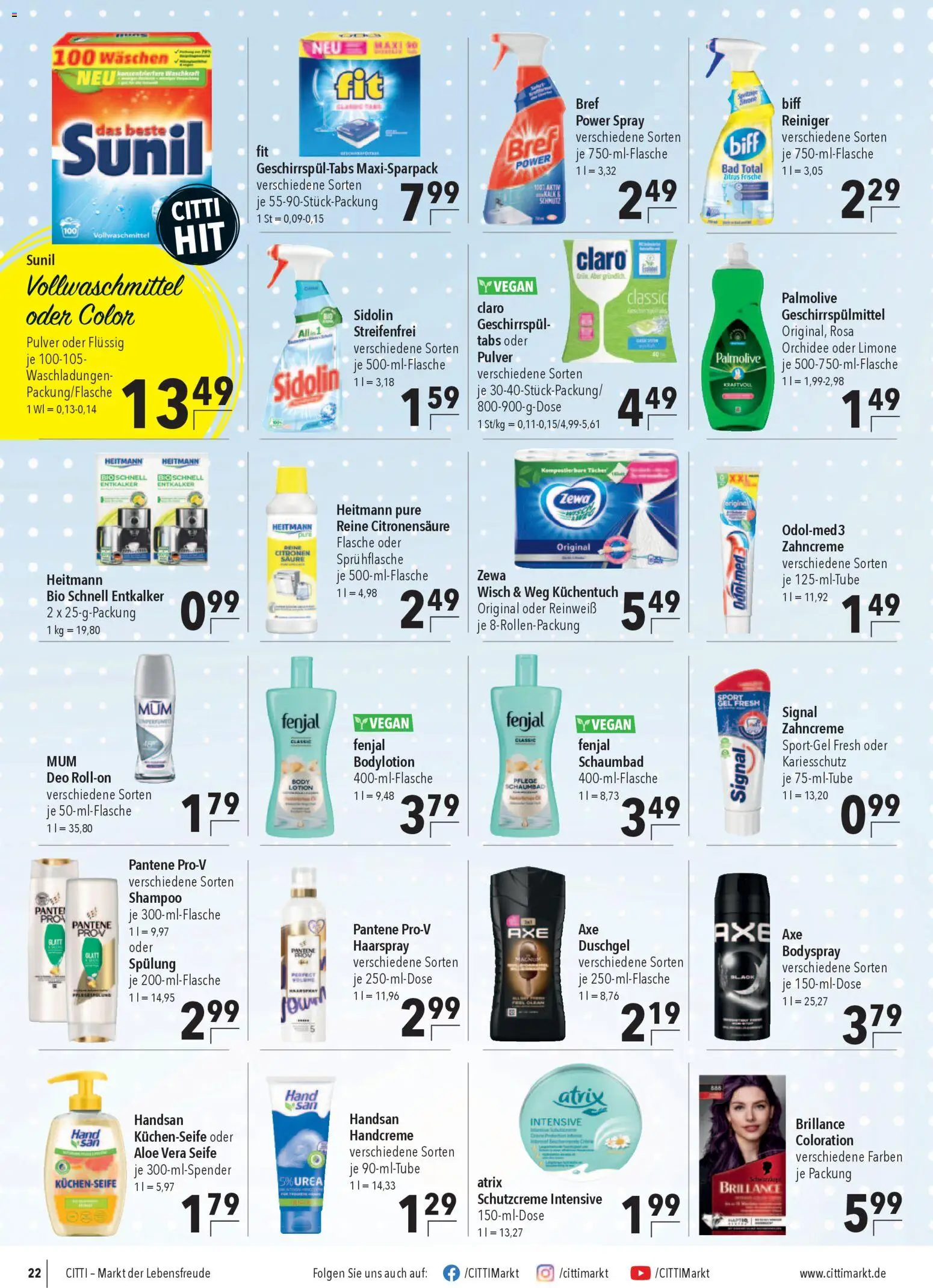 CITTI Markt Prospekt 	 – gültig ab 25.02.2026 | Seite: 24 | Produkte: Orchidee, Bad, Zewa, Spülung