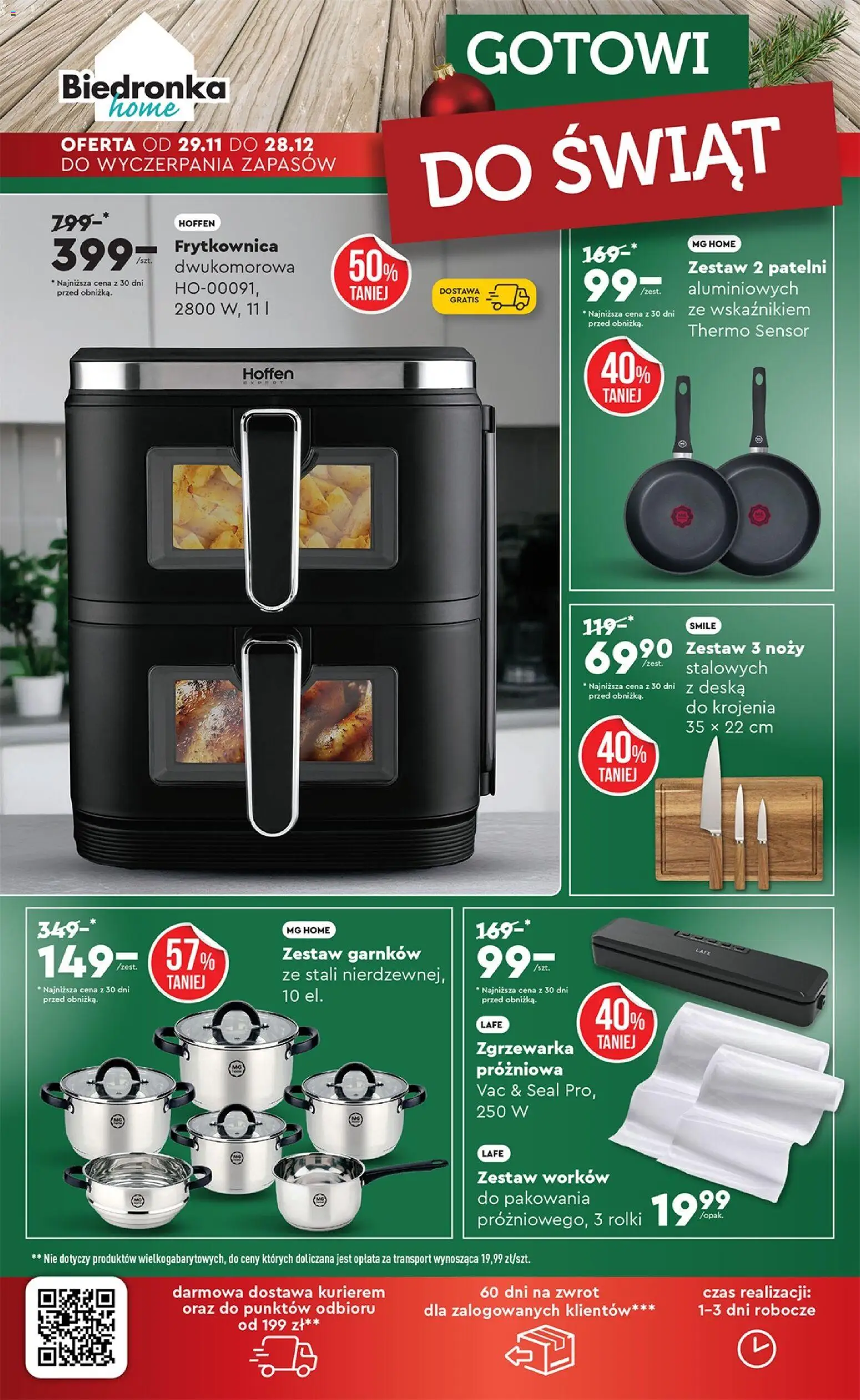 Biedronka gazetka - Hity i inspiracje od 29.11.2025 | Strona: 46 | Produkty: Rolki, Frytkownica, Deska do krojenia