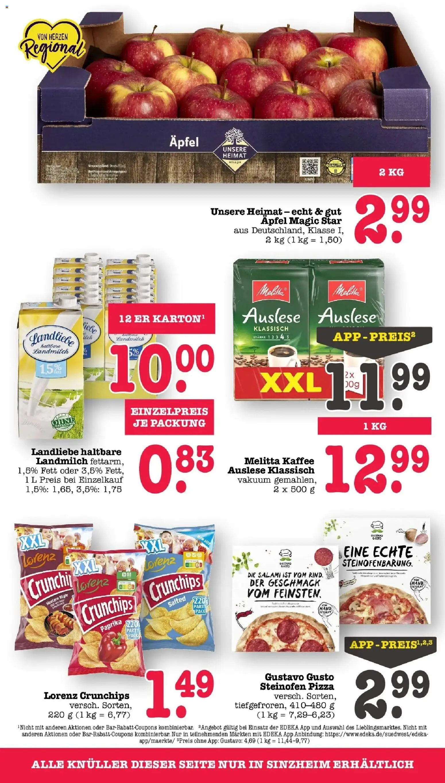 Edeka prospekt Bühlertal	 – gültig ab 16.03.2026 | Seite: 66 | Produkte: Melitta, Äpfel, Paprika, Lorenz crunchips