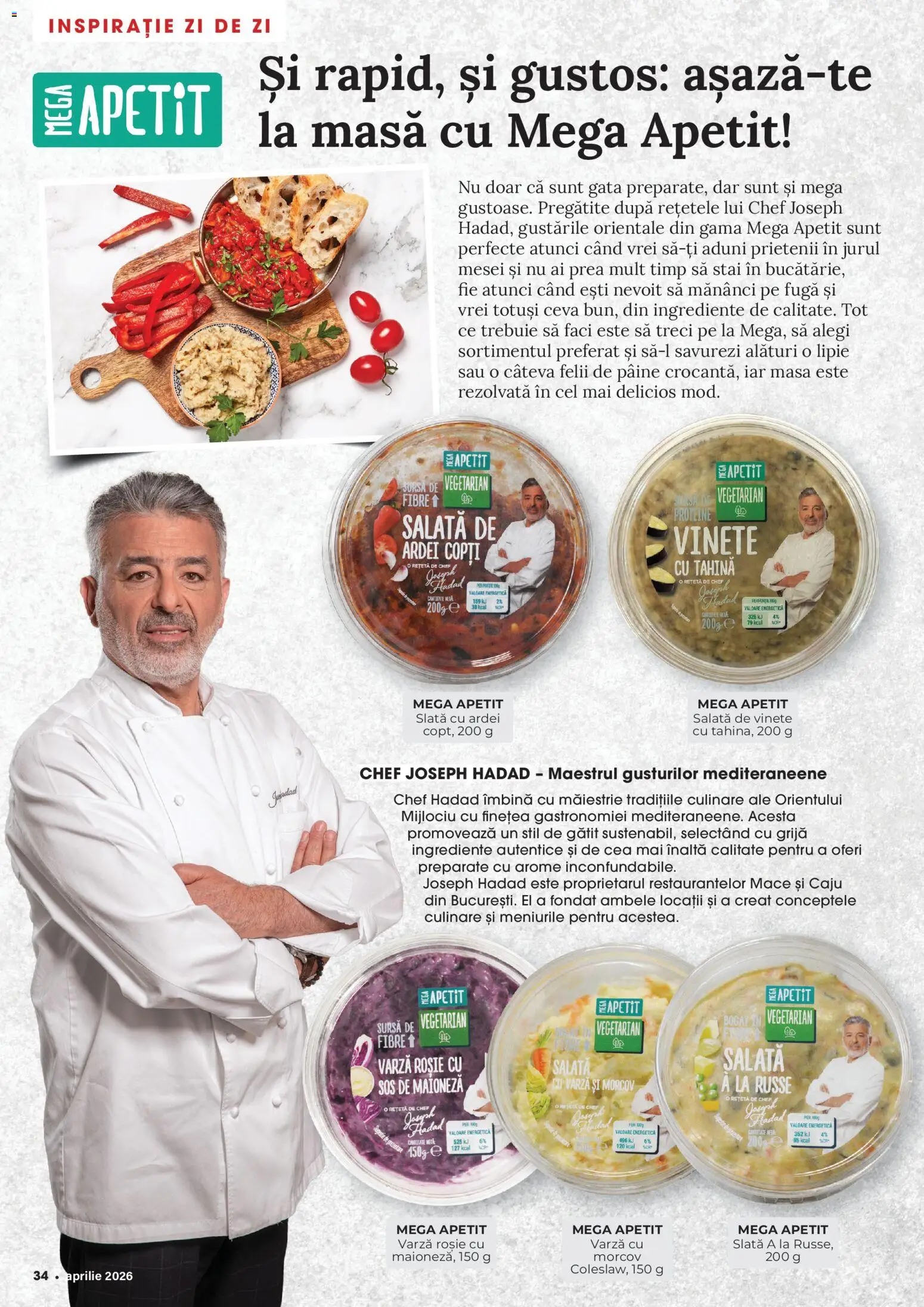 Noul catalog Mega Image – valabil de la 26.03.2026 | Pagină: 34 | Produse: Masaüstü kılıfı, Masă, Caju, Sos