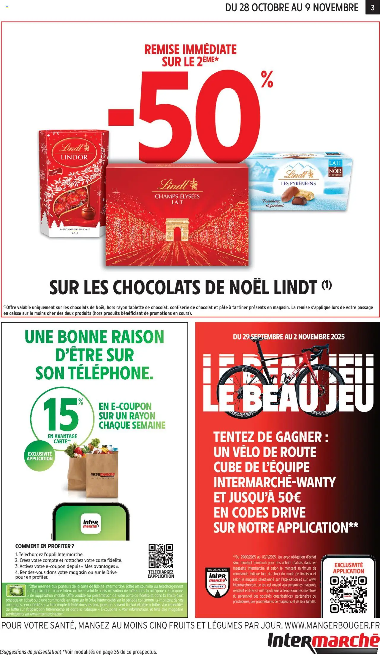 {H1} | Page: 3 | Produits: Vélo, Chocolats de noël, Lait, Chocolat