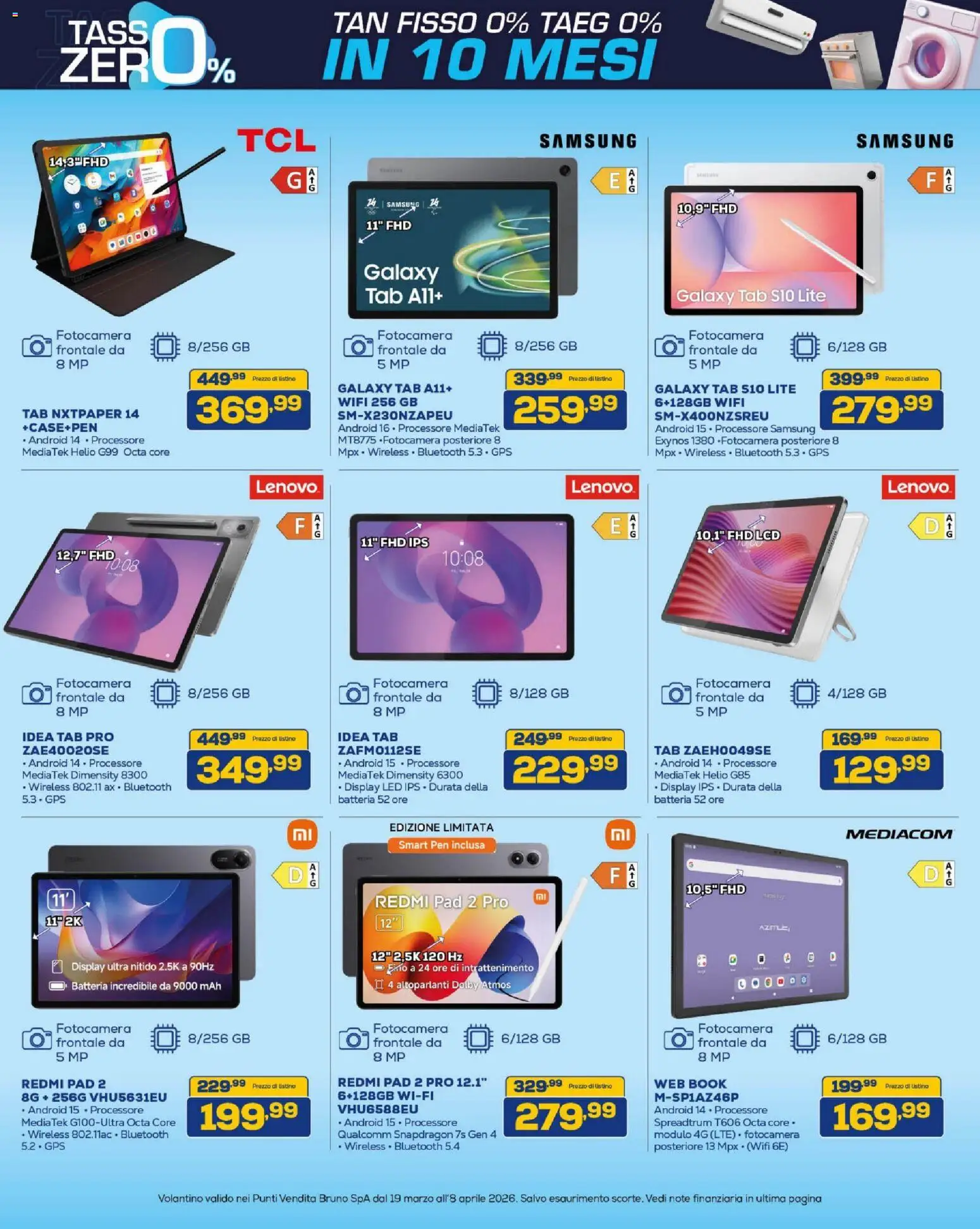 Volantino BRUNO del 19.03.2026 | Pagina: 11 | Prodotti: Fotocamera, Batteria, Samsung