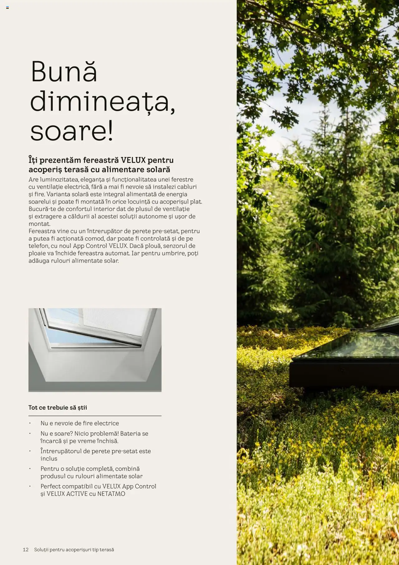 Velux catalog - Ferestre pentru acoperiș terasă – valabil de la 25.02.2025 | Pagină: 12 | Produse: Fereastră