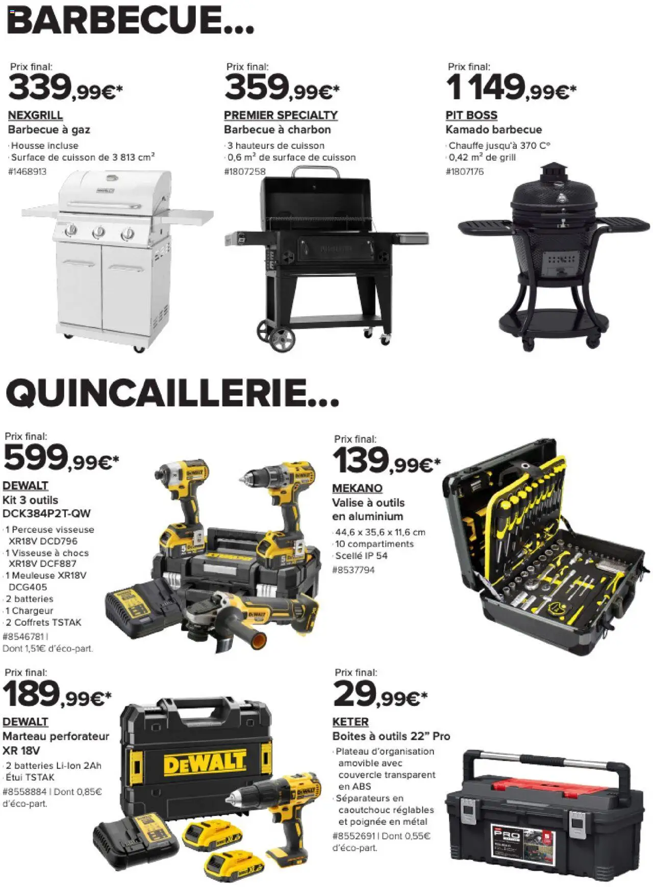  | Page: 2 | Produits: Barbecue, Meuleuse, Grill, Valise