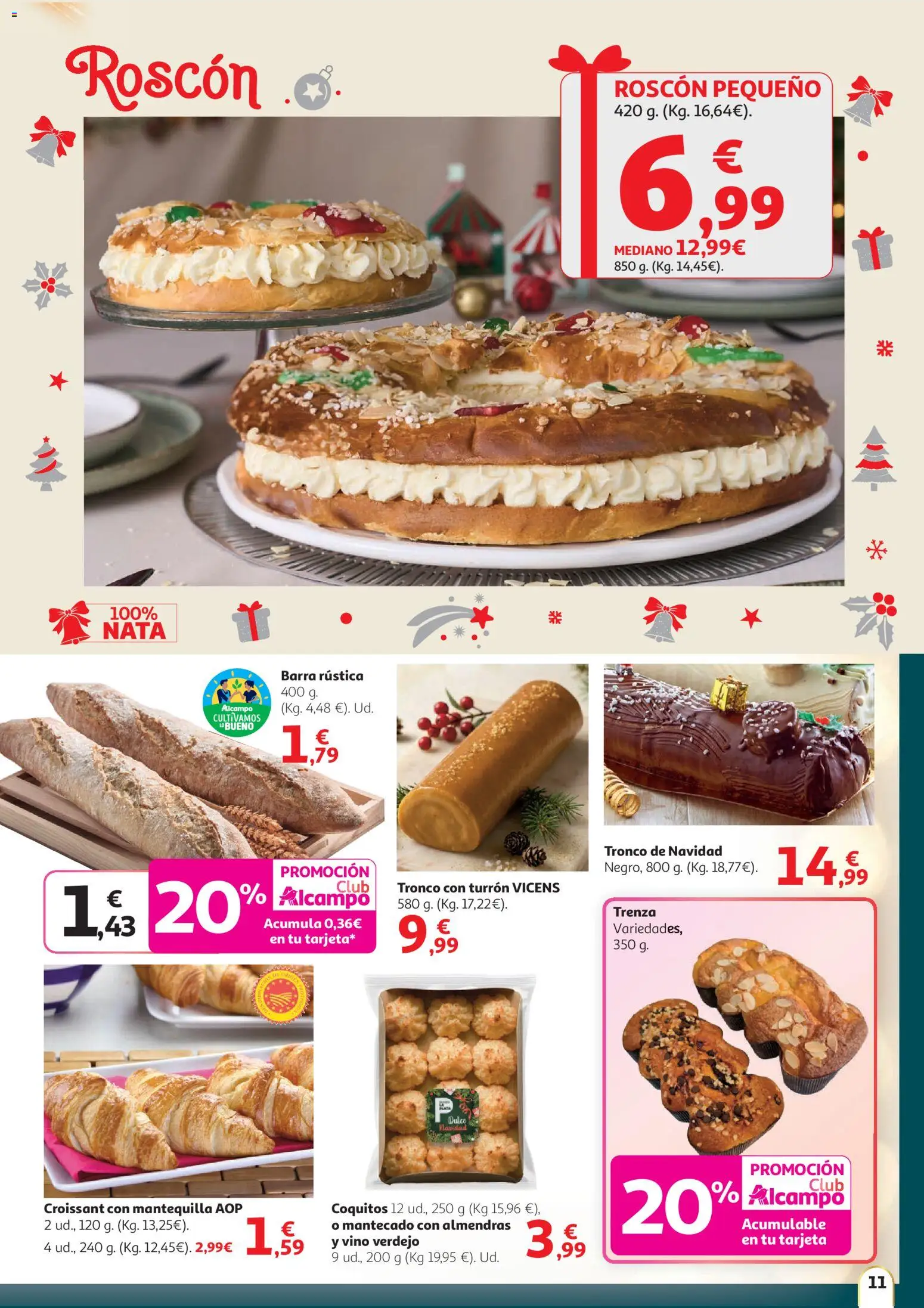 Alcampo - Nacional SST │ válido desde el 11.12.2025 | Página: 11 | Productos: Vino, Croissant, Συσκευή ροής