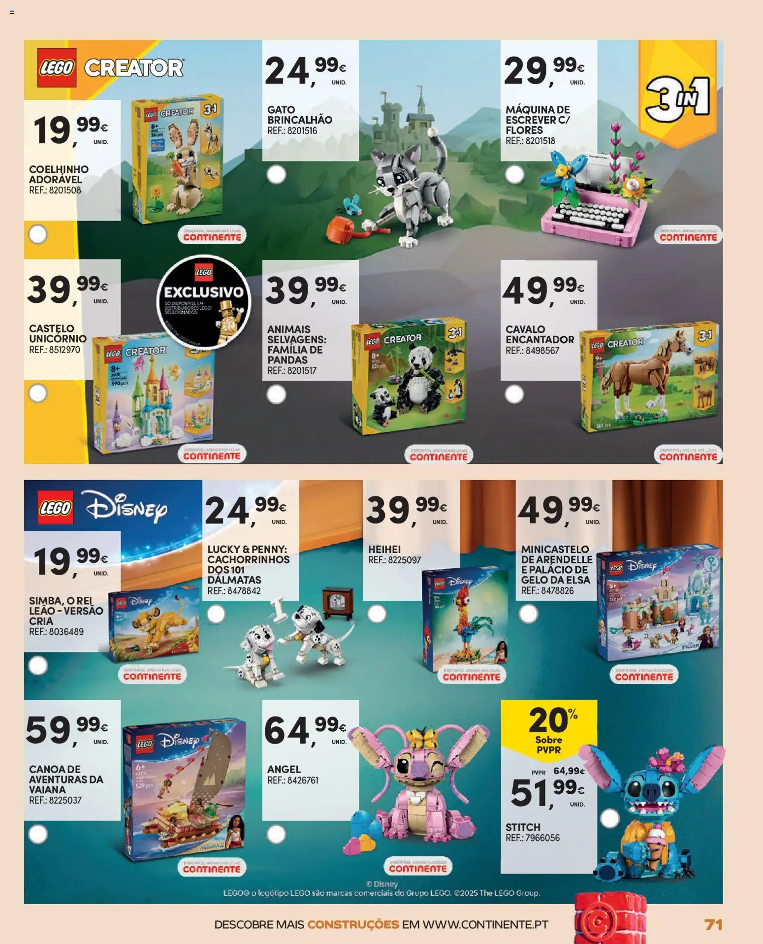 Continente - Brinquedos │ válido de 13.11.2025 | Página: 71 | Produtos: PC, Flores
