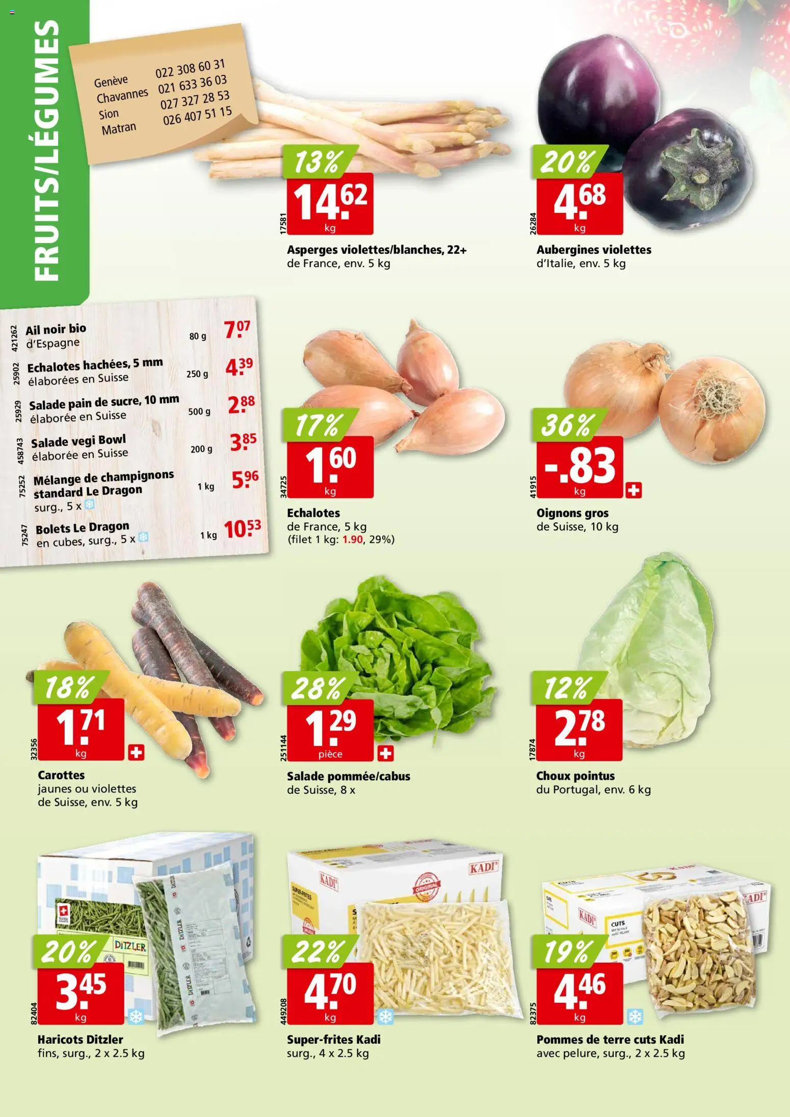 Aligro aktionen Chavannes, Matran, Genève, Sion – gültig ab 30.03.2026 | Seite: 2 | Produkte: Champignons
