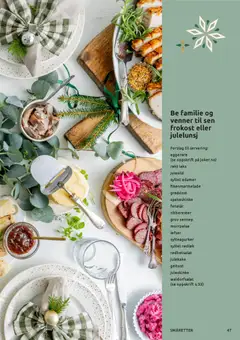 Forhåndsvisning av sylteagurker, Forslag til servering: sylteagurker gyldig fra 01.12.2025 | Side: 47