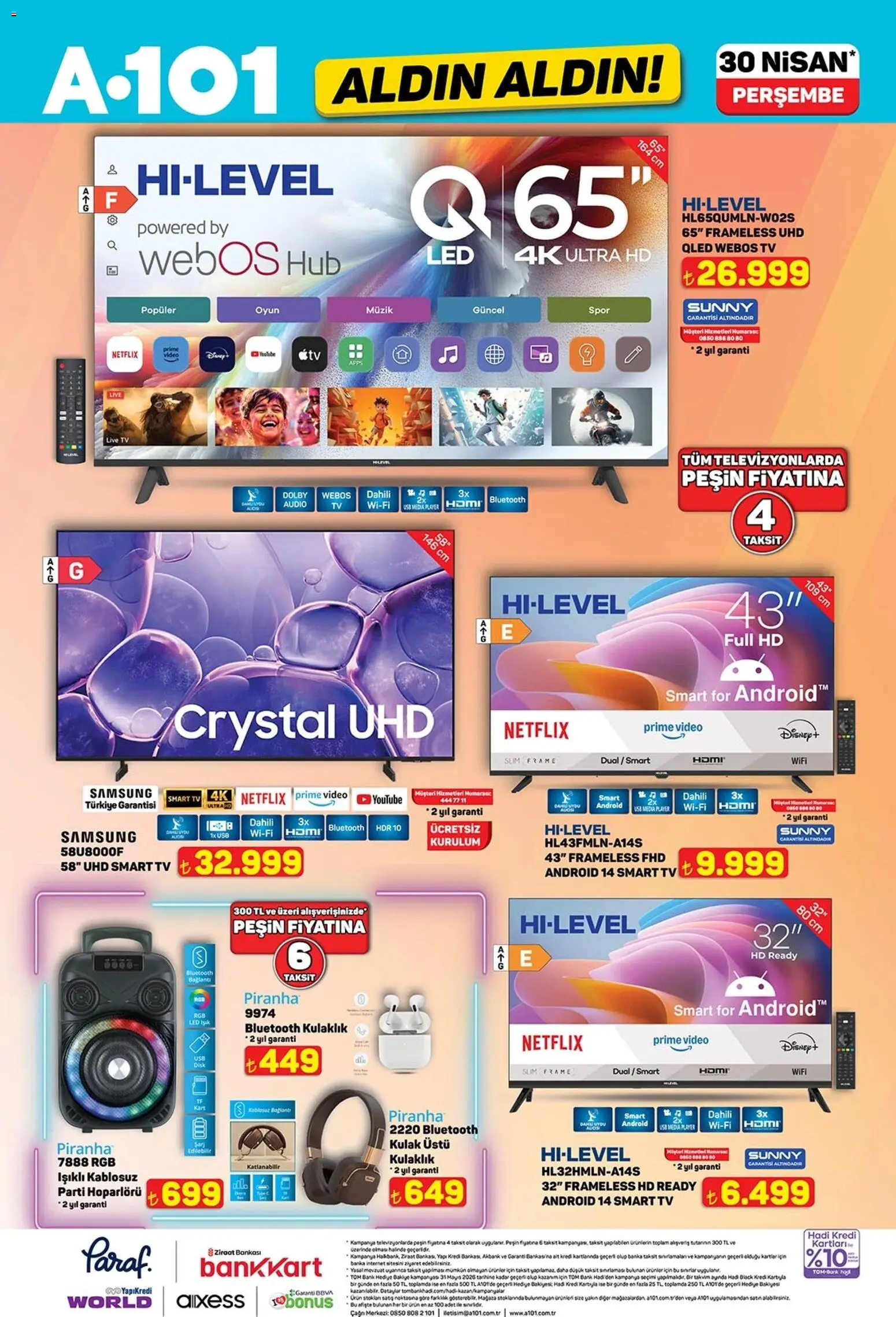 A101 - Katalog Aldın Aldın - 30.04.2026 tarihinden itibaren geçerlidir | Sayfa: 4 | Ürünler: Video, Oyun, Disk, USB