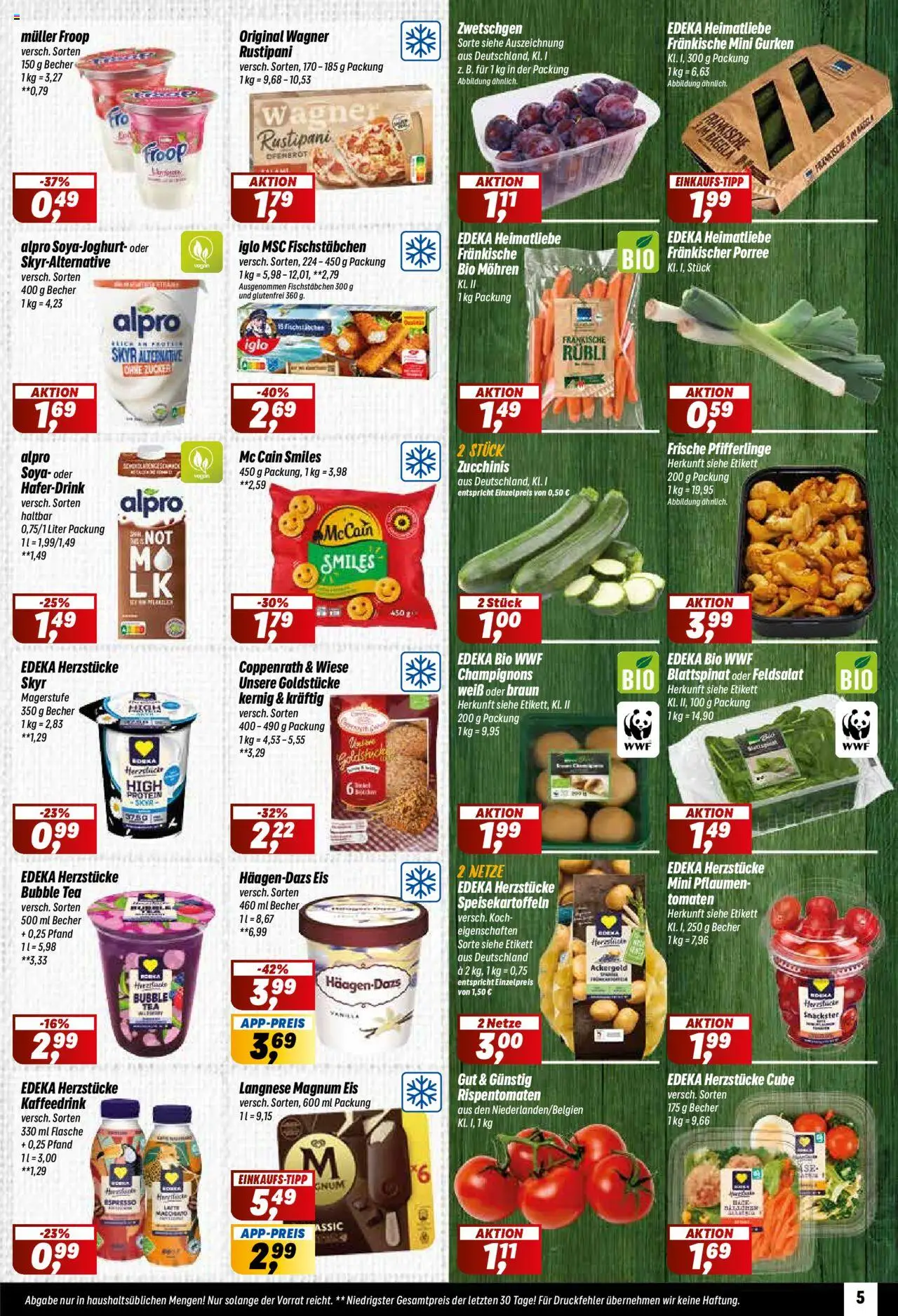 Simmel Prospekt 	 - gültig ab dem 11.08.2025 | Seite: 5 | Produkte: Froop, Zwetschgen, Skyr, Eis