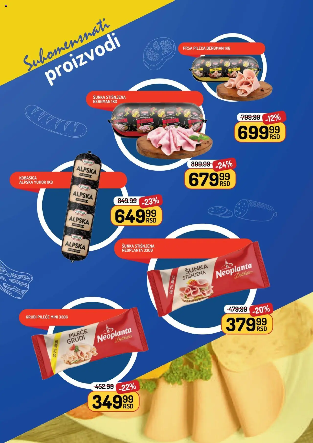 Aman katalog - važi od 19.09.2025 | Strana: 3 | Proizvode: Pileće grudi, Šunka, Kobasica