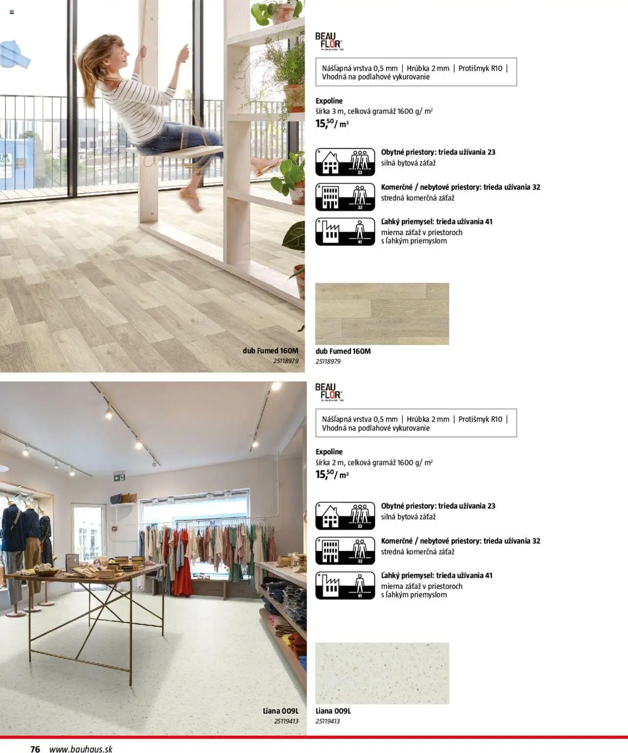 Bauhaus katalóg Podlahové krytiny │ platný od 04.08.2025 | Strana: 76