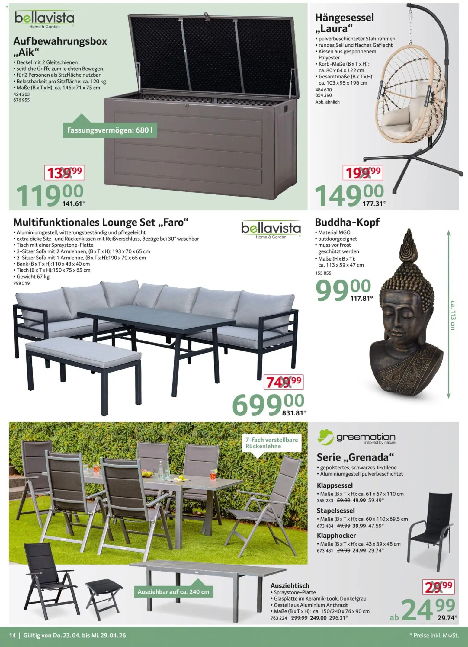 Selgros Non Food – gültig ab 23.04.2026 | Seite: 14 | Produkte: Gewicht, Kissen, Sofa, Tisch