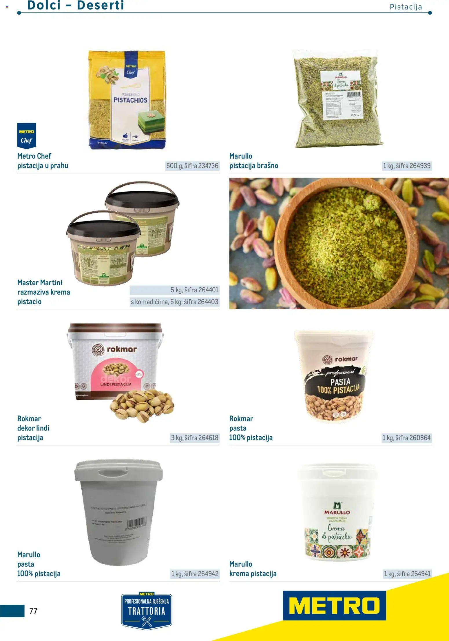Metro katalog | vrijedi od 05.03.2026 | Stranica: 77 | Proizvodi: Krema, Brašno, Pasta