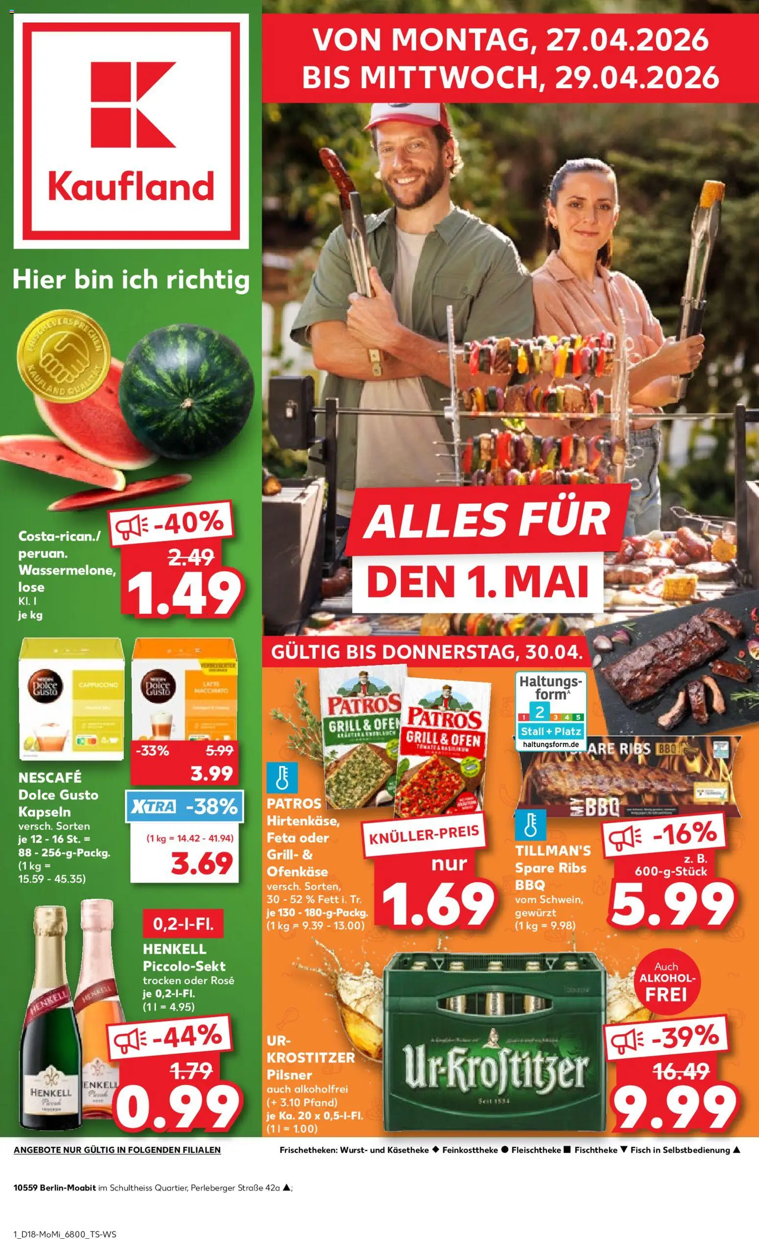 Kaufland Prospekt Berlin	 – gültig ab 27.04.2026 | Seite: 1