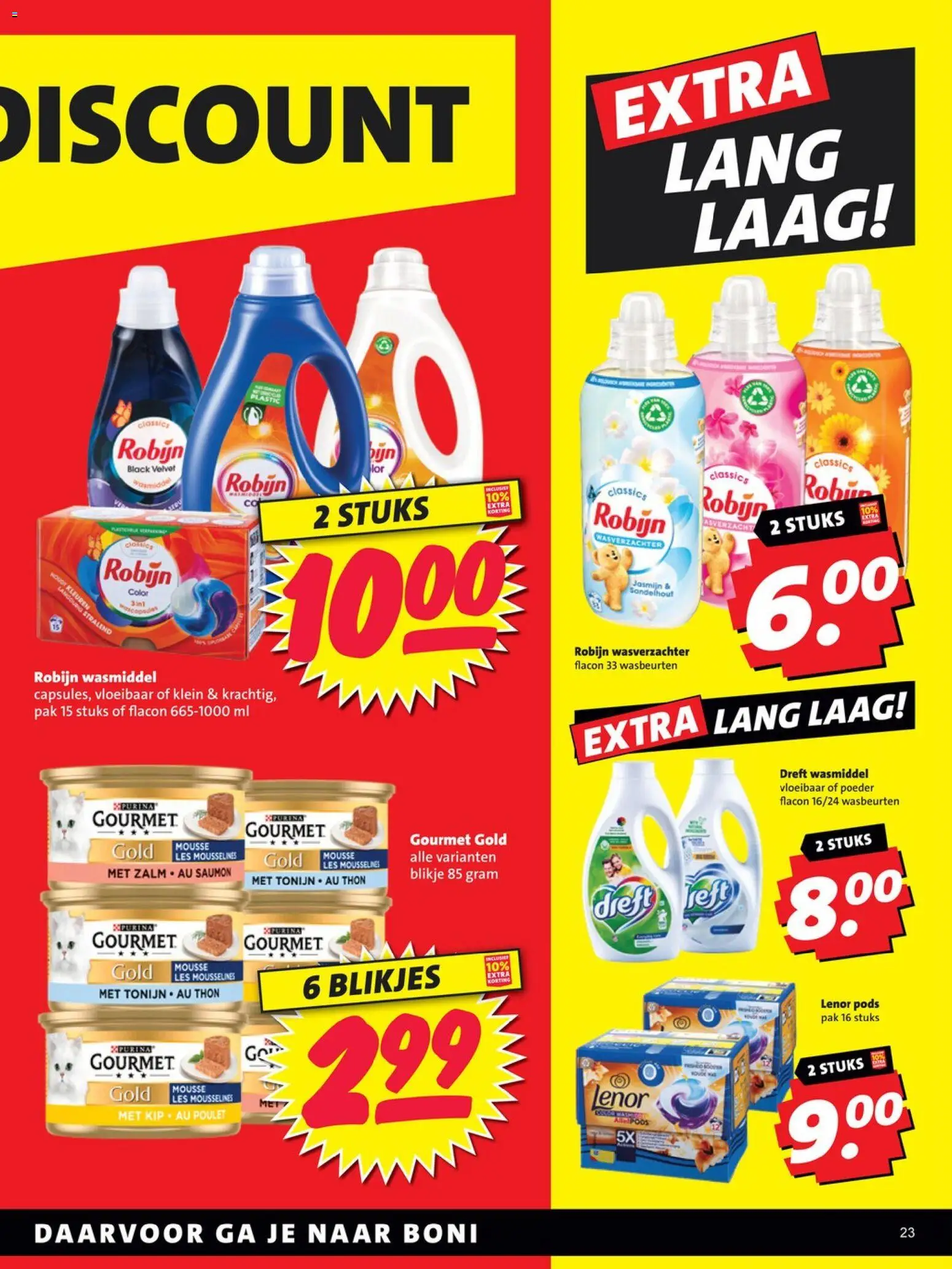 {H1} | Pagina: 23 | Producten: Wasmiddel, Wasverzachter, Robijn, Poeder