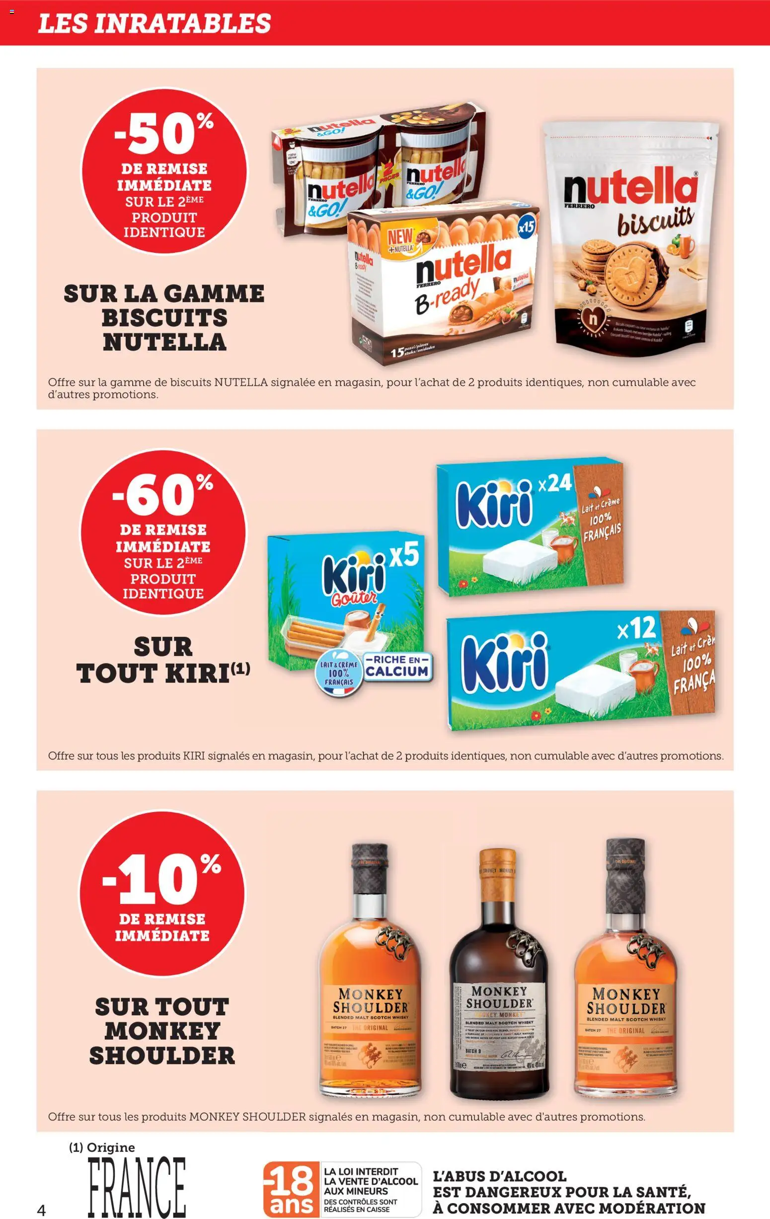 {H1} | Page: 4 | Produits: Whisky, Lait, Crème, Biscuits