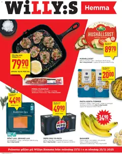 Willys - Aktuella reklamblad Willys Hemma - Förhandsvisning av reklamblad från butik Willys aktuell från 17.11.2025