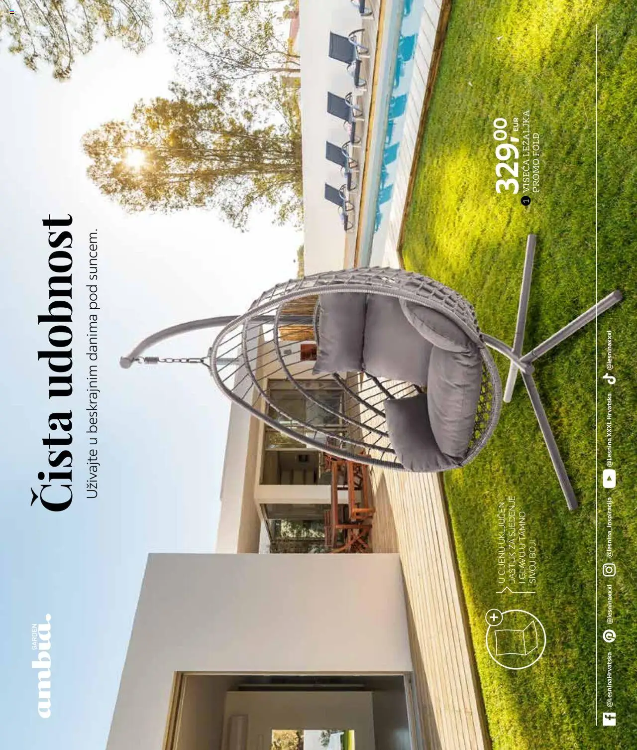 Lesnina katalog | vrijedi od 25.02.2025 | Stranica: 102 | Proizvodi: Jastuk, Ležaljka, Viseća ležaljka