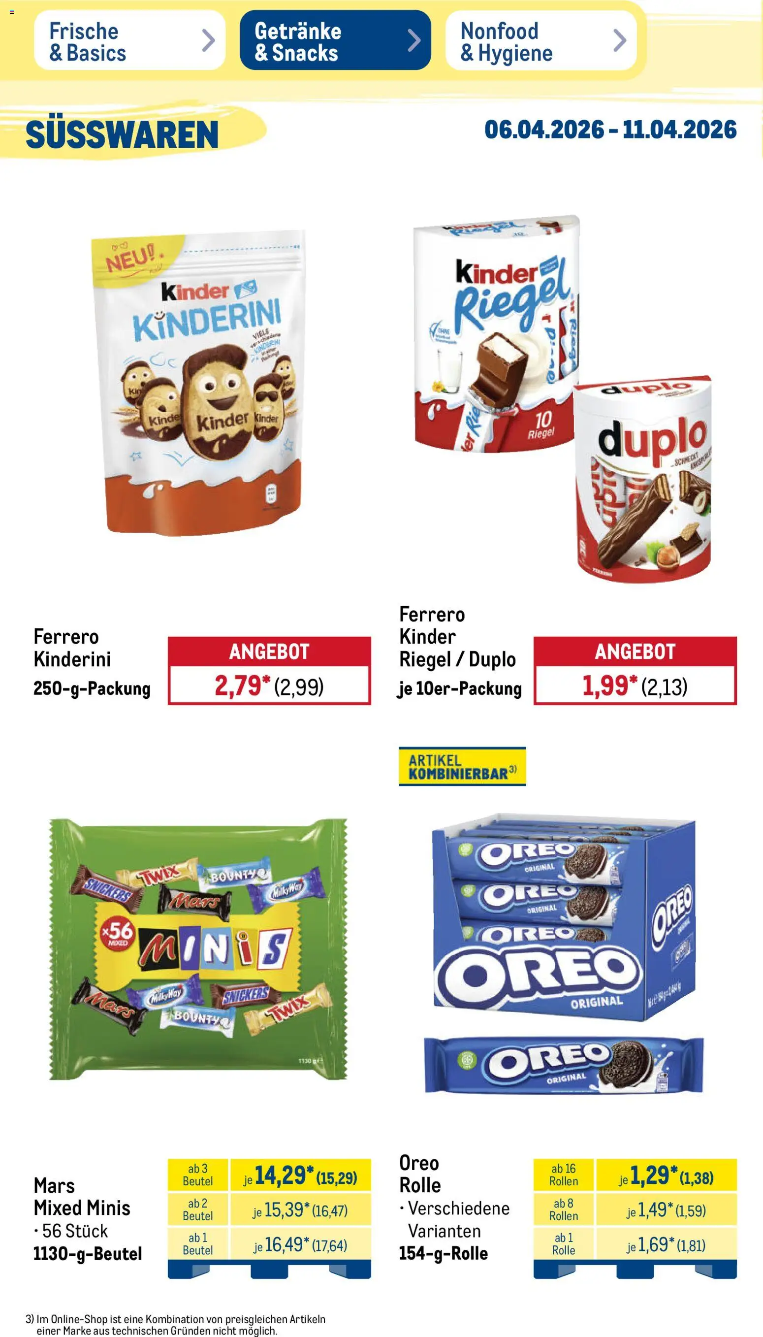 Metro Prospekt 	 – gültig ab 06.04.2026 | Seite: 26 | Produkte: Snickers, Mars, Twix