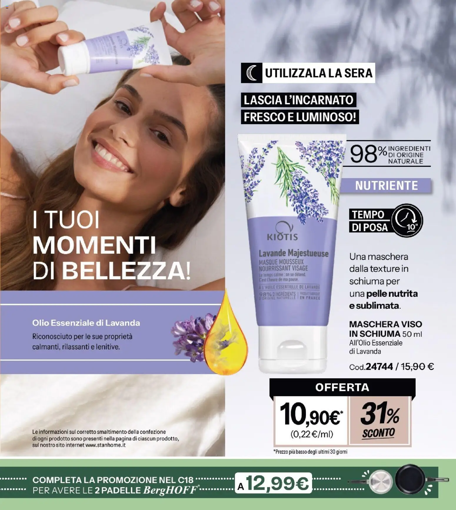 Volantino Stanhome del 11.11.2025 | Pagina: 16 | Prodotti: Maschera, Maschera viso, Olio, Lavanda