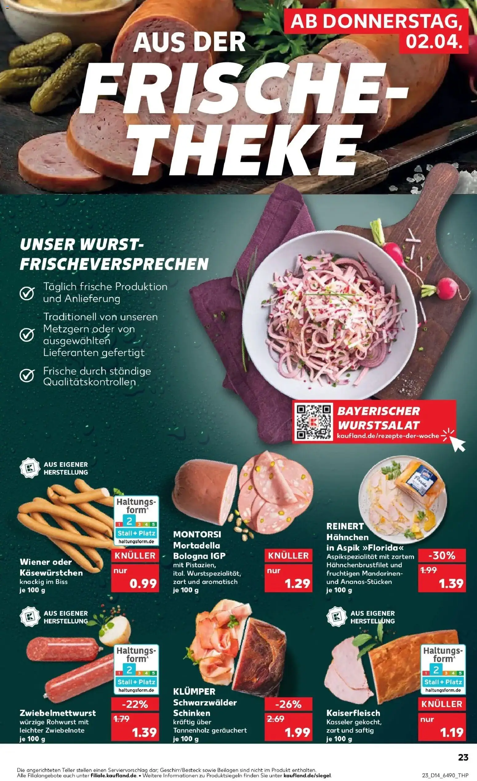 Kaufland Prospekt Werder (Havel)	 – gültig ab 30.03.2026 | Seite: 37 | Produkte: Hahnchen, Theke, Mandarinen, Wurst