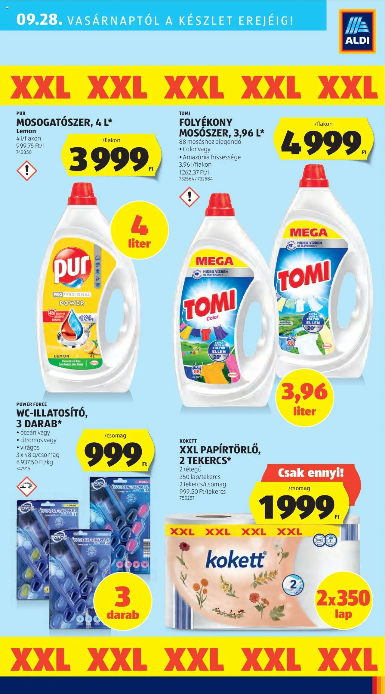 Aldi akciós ujság - amely érvényes a következő dátumtól: 25.09.2025 | Oldal: 35 | Termékek: WC