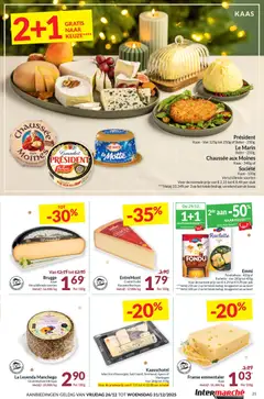 Intermarché folder week 52 - Voorbeeld van een folder van Intermarché, geldig van 26.12.2025 | Pagina: 21 | Producten: La, Kaart, Boter, Kaas