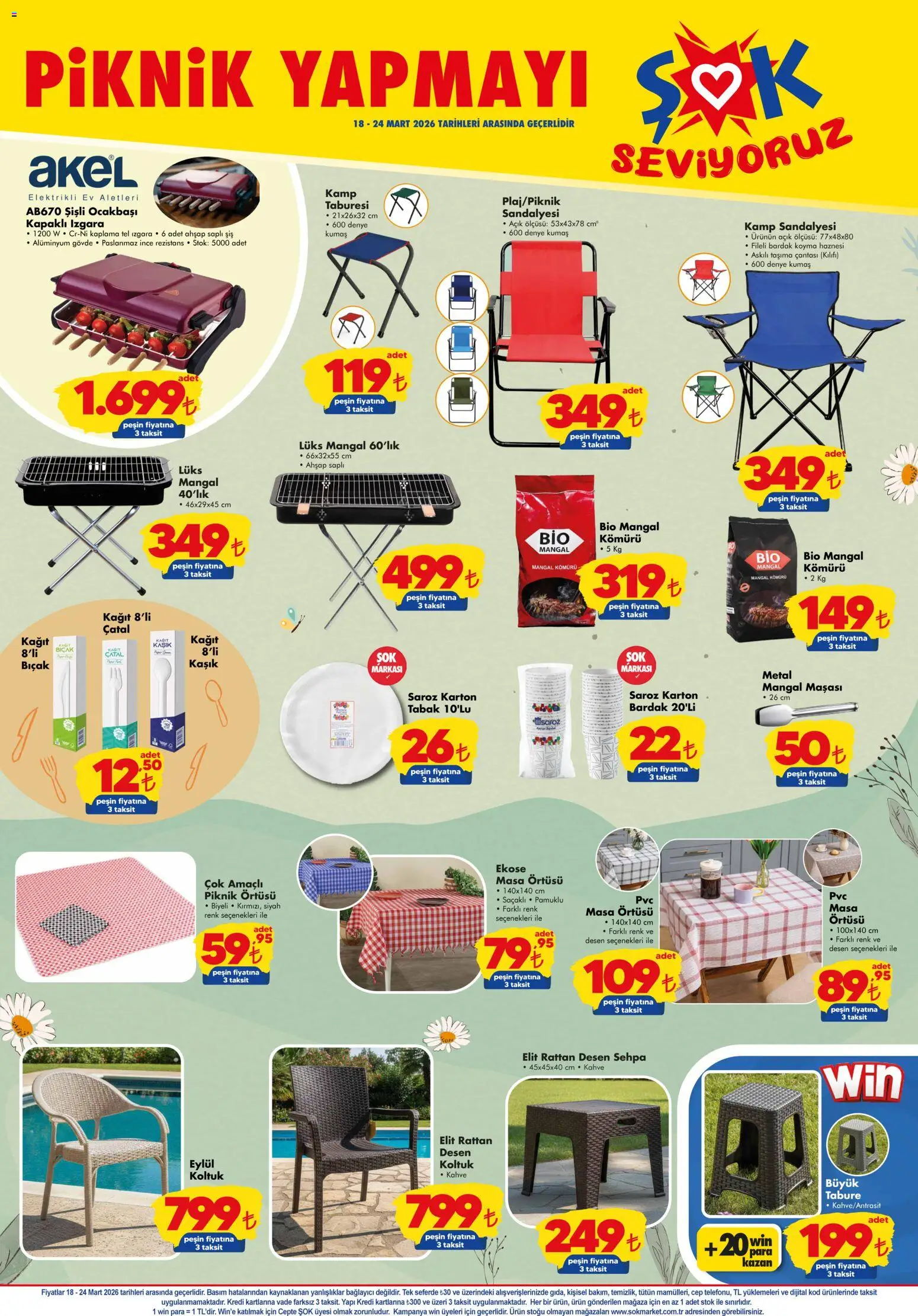 Şok Market Katalog - 18.03.2026 tarihinden itibaren geçerlidir | Sayfa: 5 | Ürünler: Koltuk, Masa, Kahve, Bağlayıcı