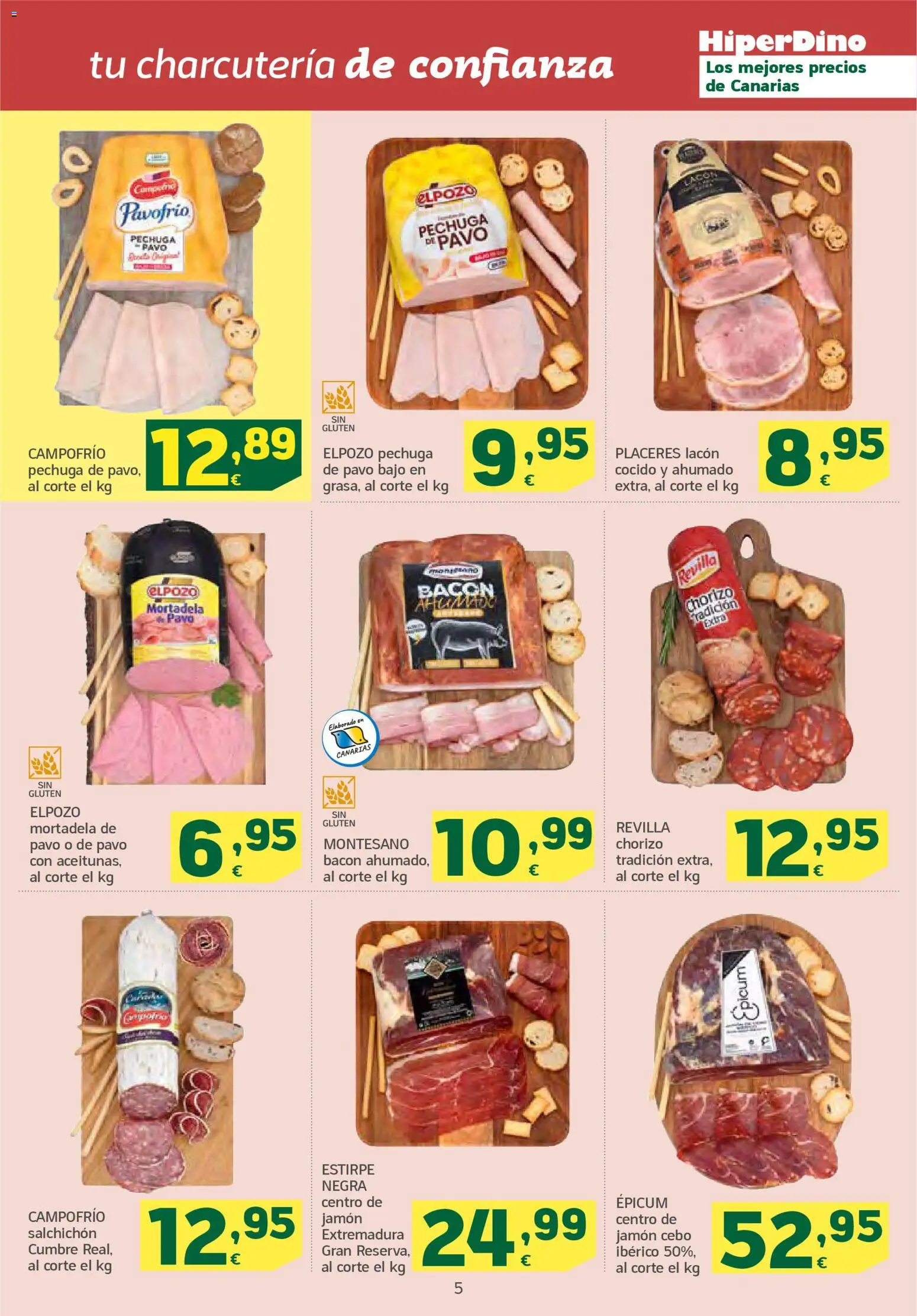 HiperDino folleto │ válido desde el 24.02.2026 | Página: 5 | Productos: Jamón, Mortadela