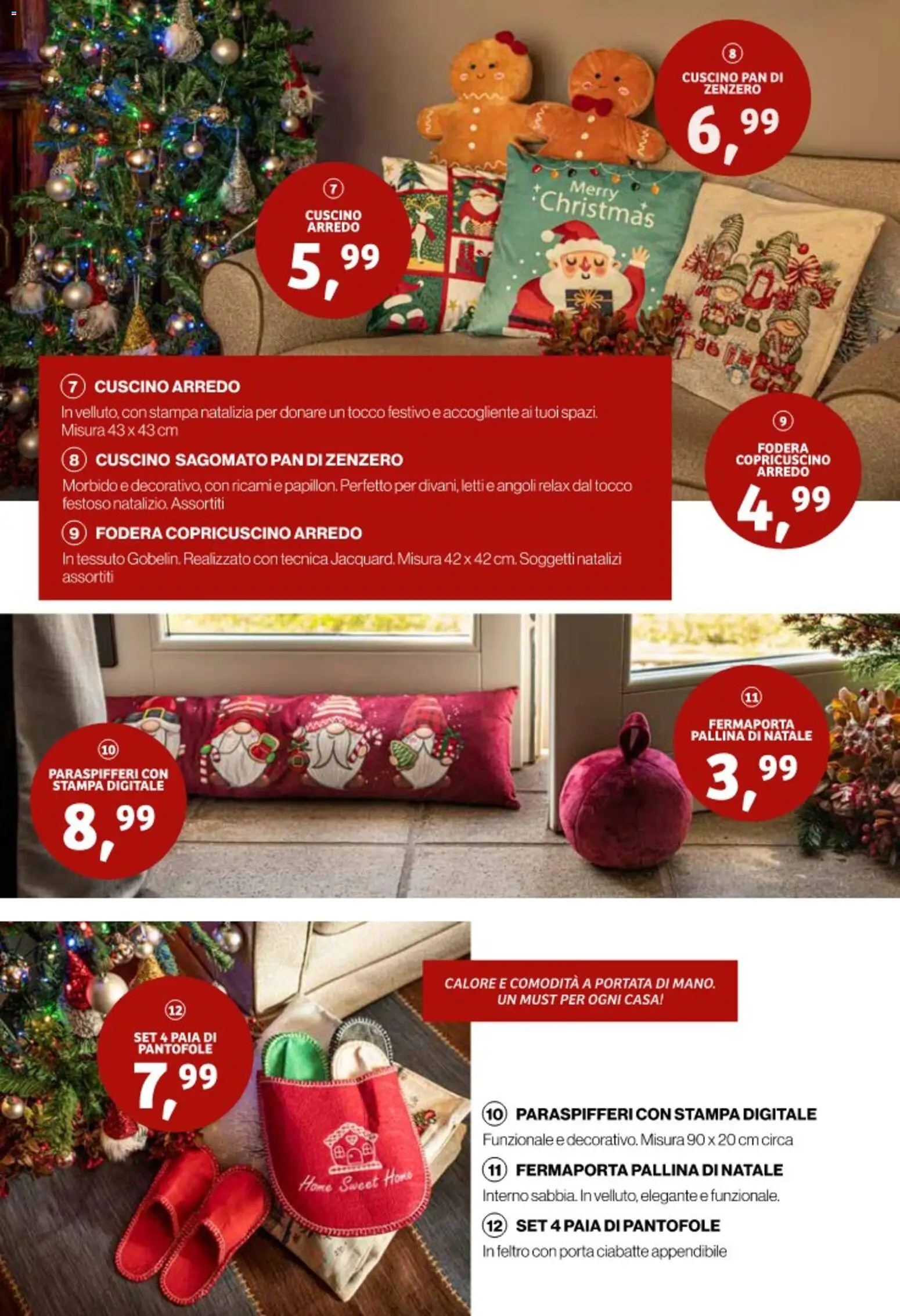 Volantino IN's del 05.11.2025 | Pagina: 11 | Prodotti: Ciabatte, Stampa, Cuscino, Copricuscino