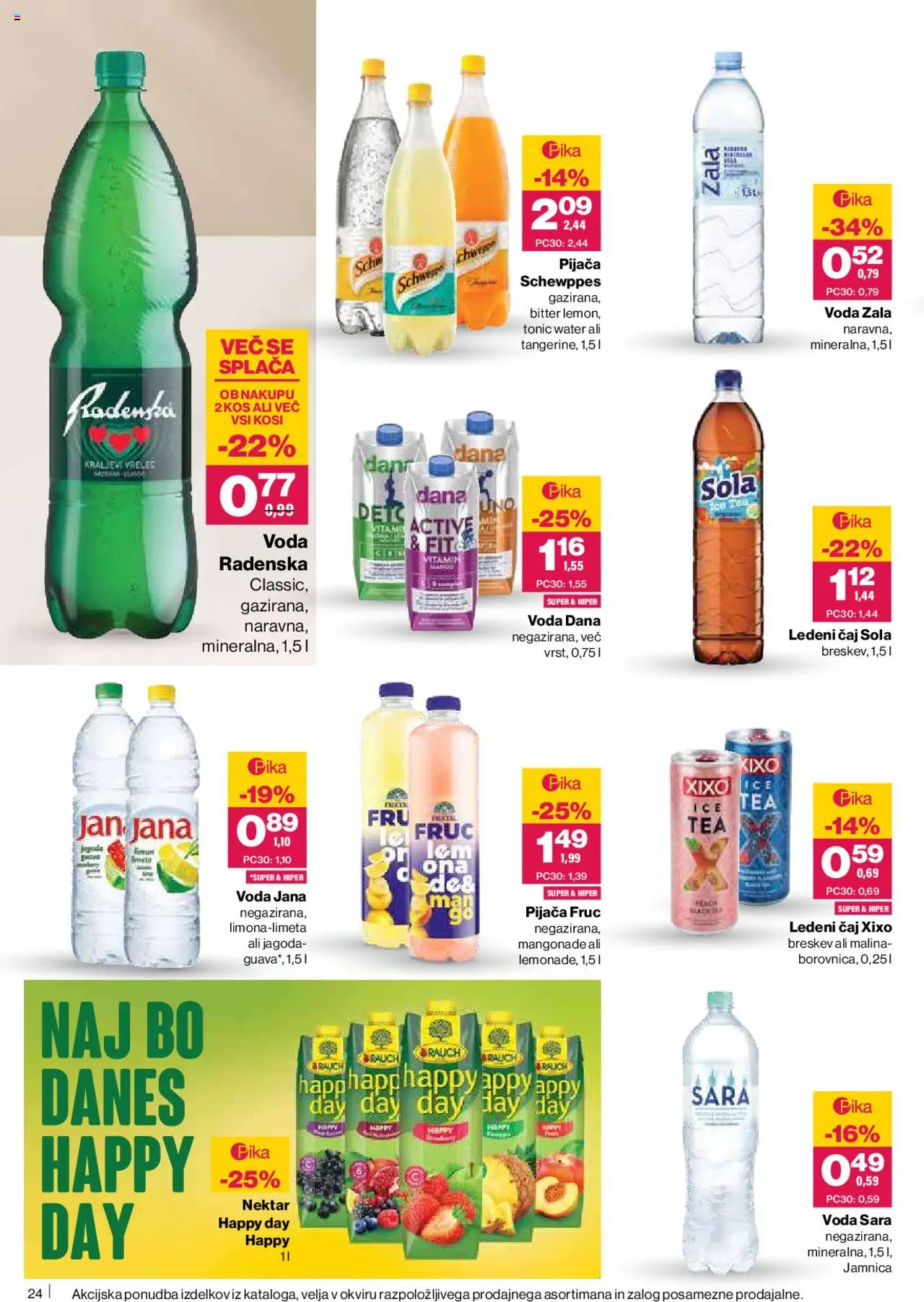 Novi Mercator katalog ponudbe – veljaven od 16.10.2025 | Stran: 26 | Izdelki: Ledeni čaj, Caj, Voda, Breskev