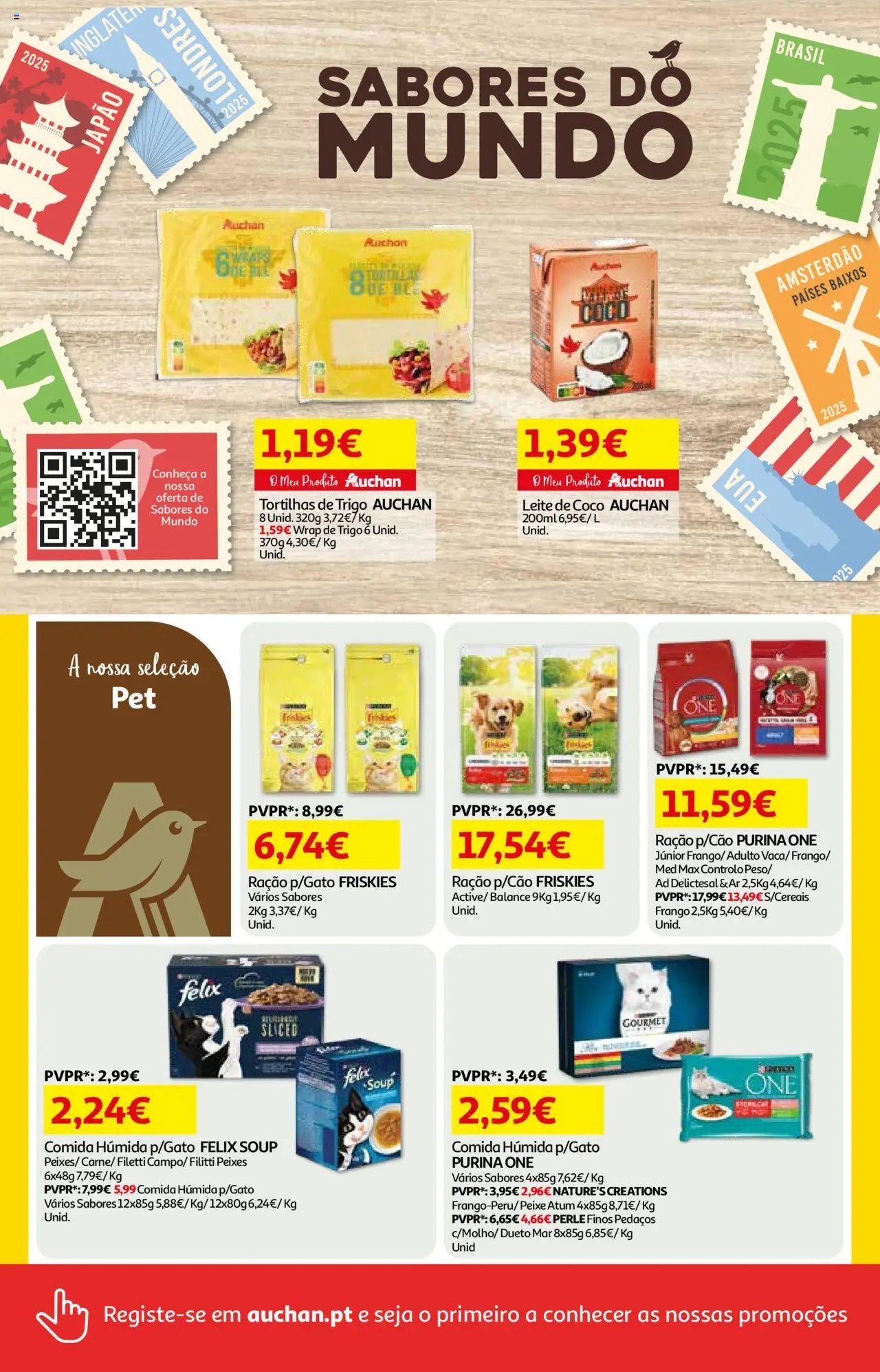 Auchan folheto │ válido de 07.08.2025 | Página: 16 | Produtos: Atum, Purina one, Frango, Leite