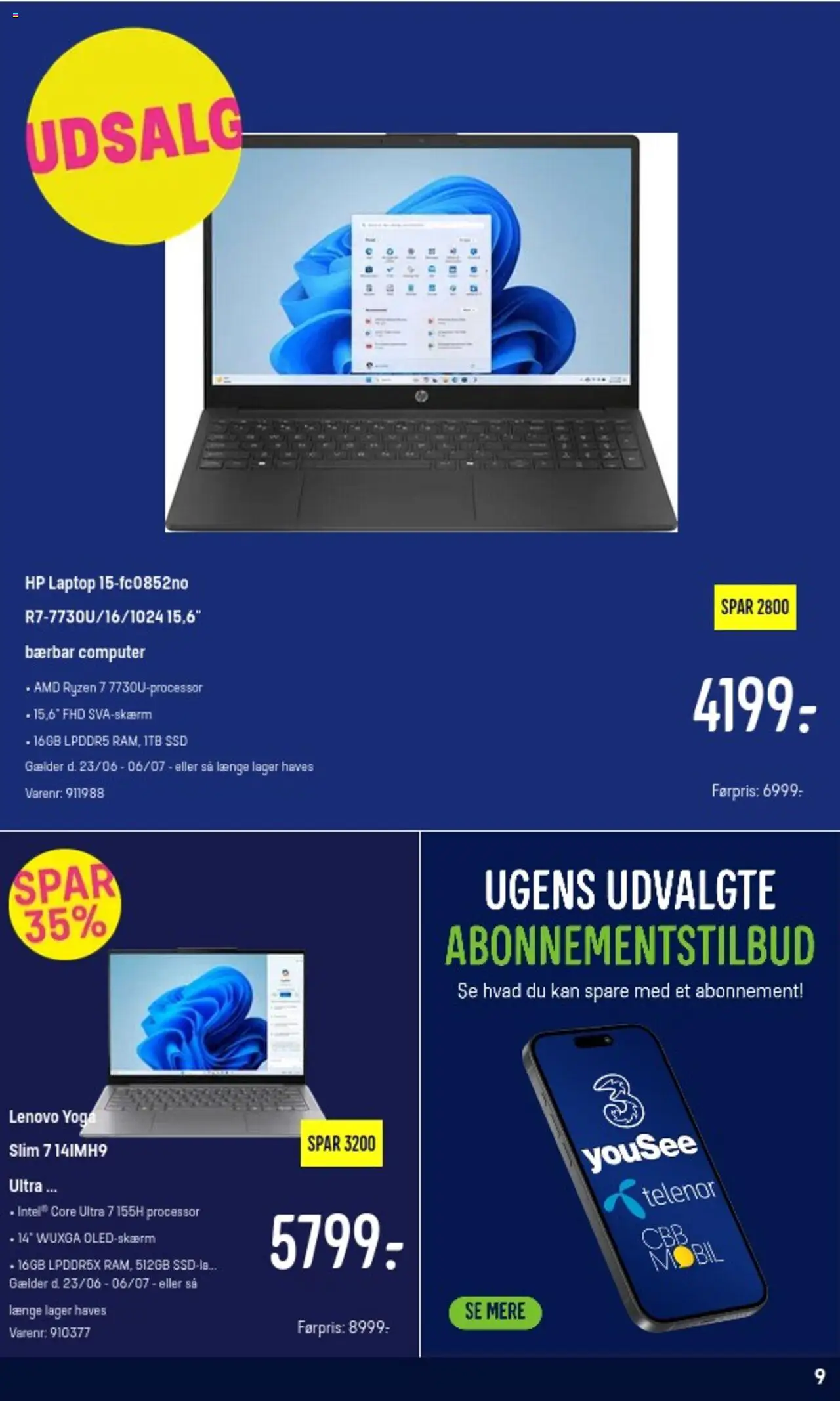 Elgiganten Tilbudsavis gyldig fra 23.06.2025 | Side: 9 | Produkter: Processor, Computer, SSD