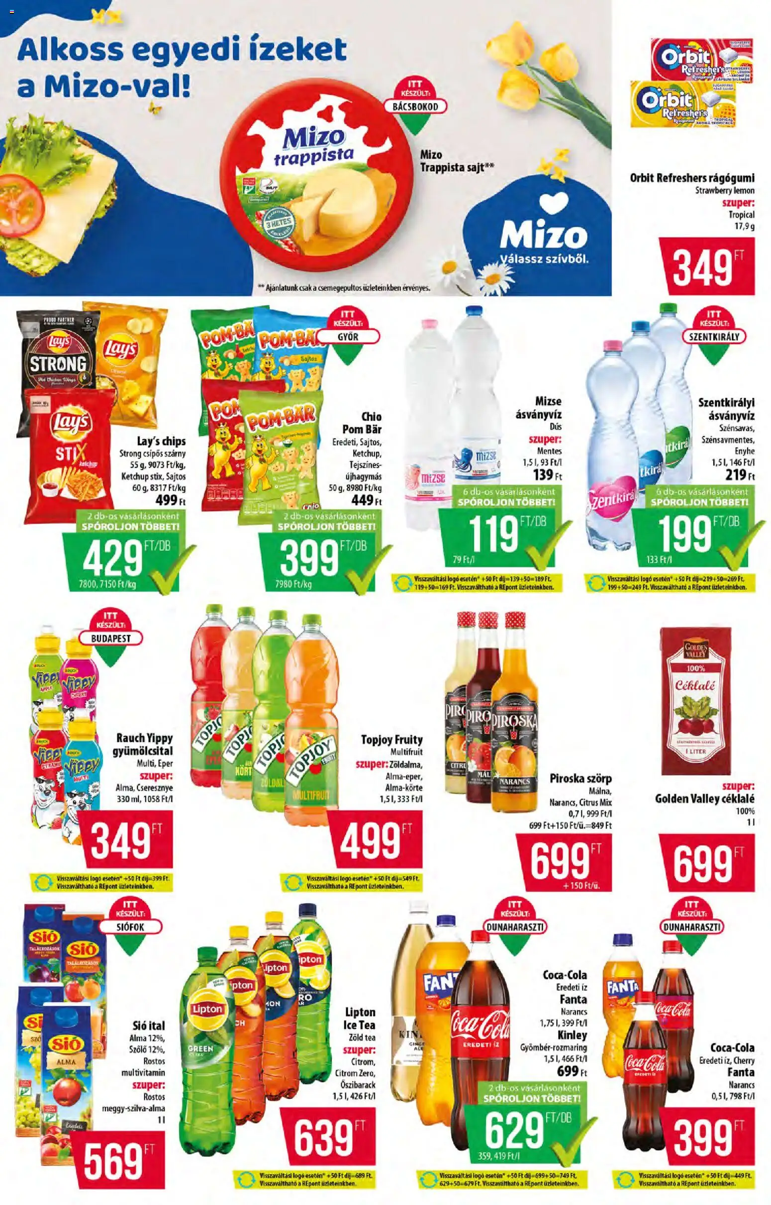 COOP akciós ujság - amely érvényes a következő dátumtól: 30.04.2026 | Oldal: 9 | Termékek: Rágógumi, Sajt, Narancs, Trappista sajt