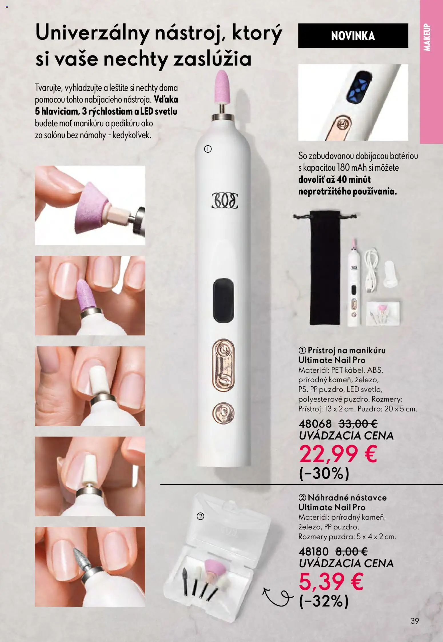 Nové Oriflame akcie – leták je platný od 15.04.2026 | Strana: 39 | Produkty: Led, Puzdro