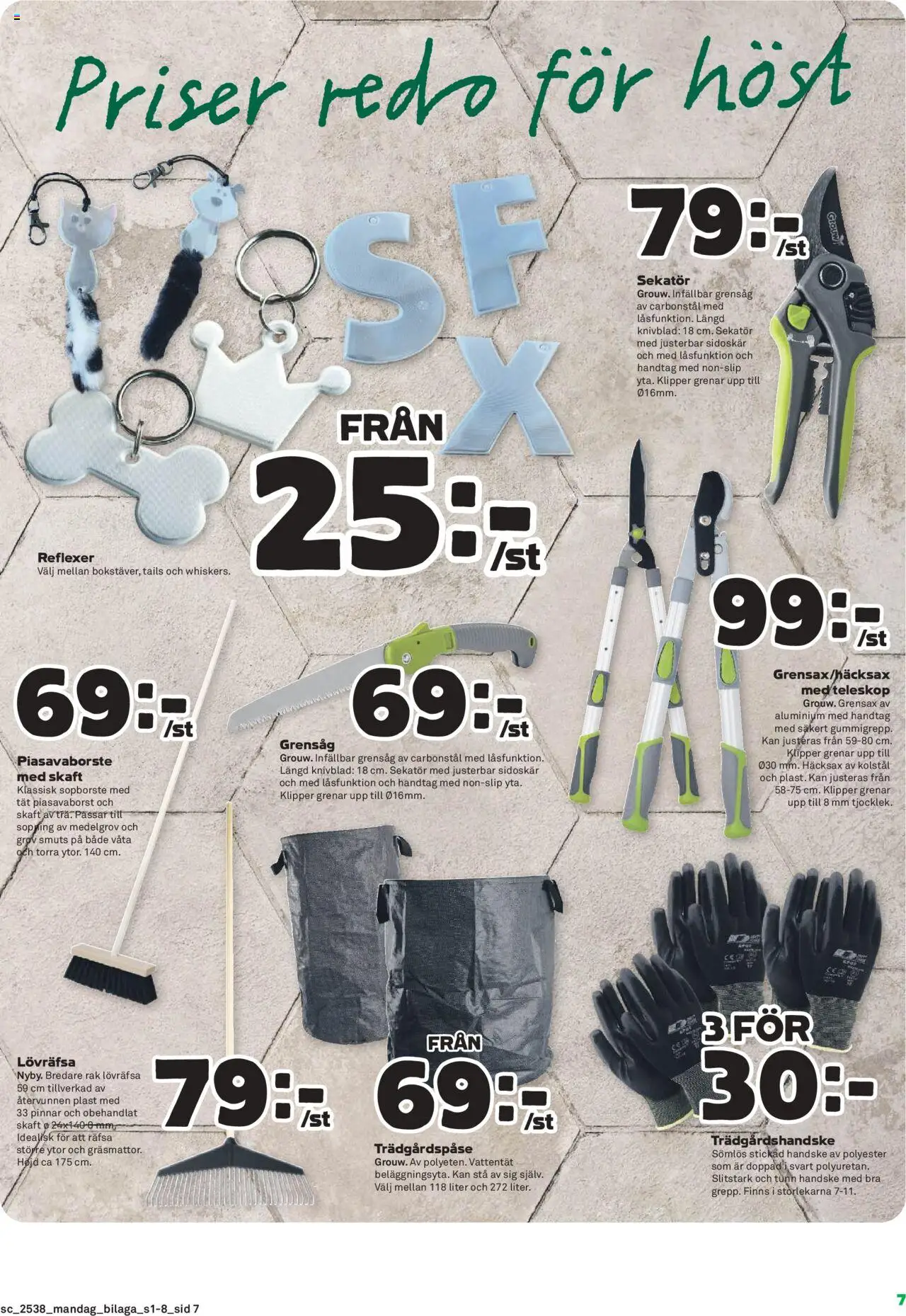 Stora Coop reklamblad aktuell från 15.09.2025 | Sida: 19 | Produkter: Sekatör, Häcksax, Grensåg, Grensax
