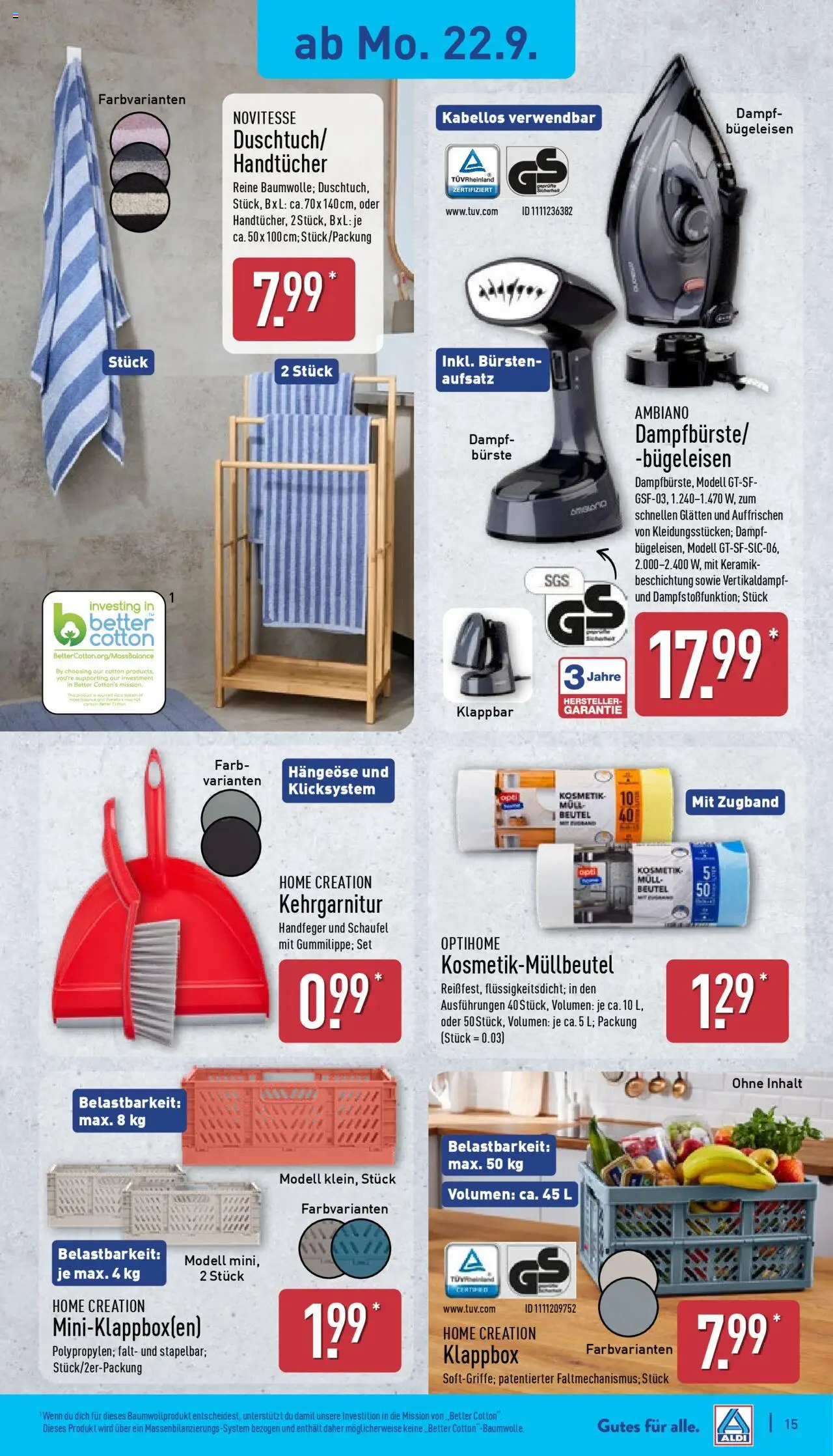 Aldi Prospekt 	 – gültig ab 22.09.2025 | Seite: 19