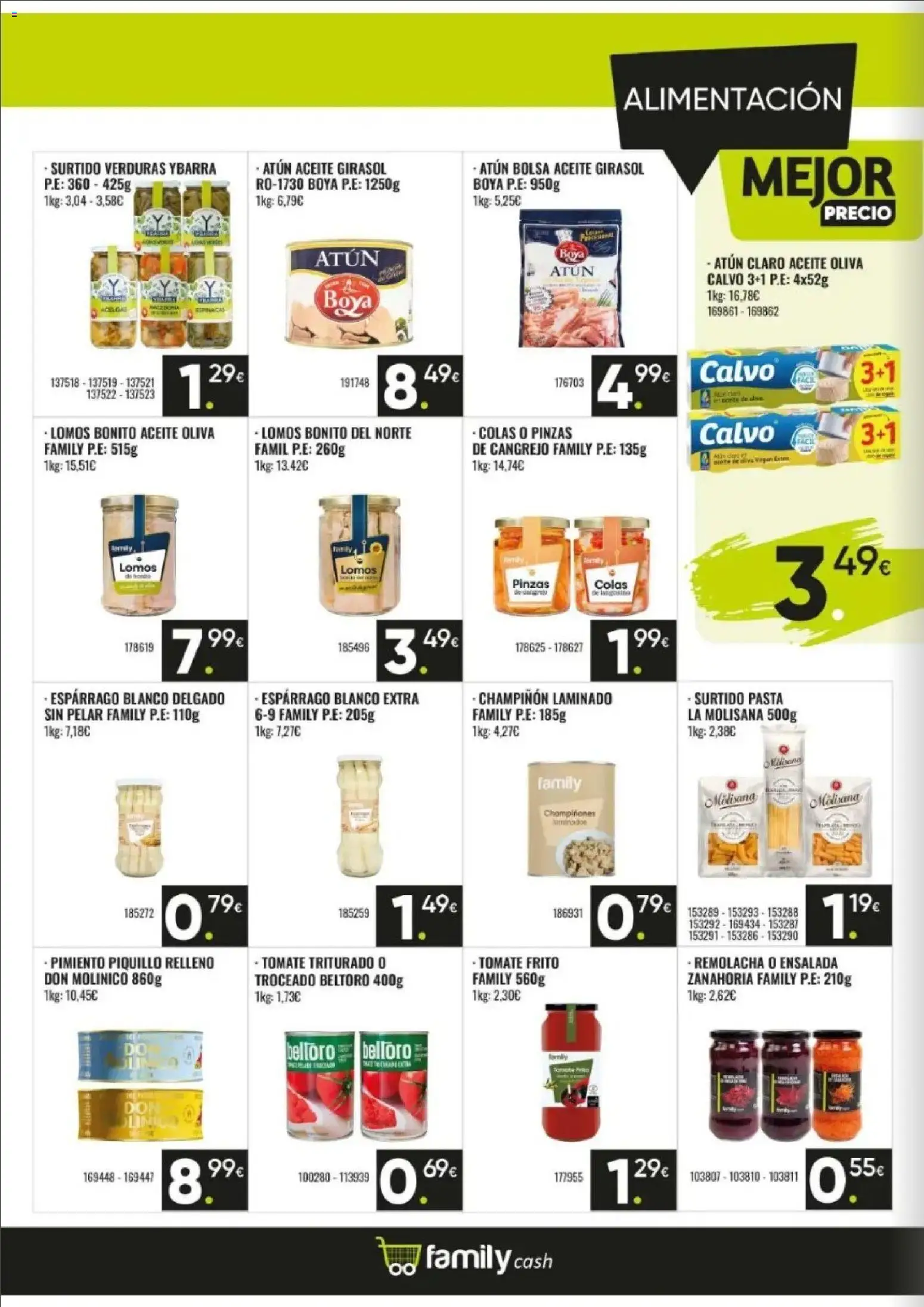 Family Cash folleto │ válido desde el 06.04.2026 | Página: 8 | Productos: Κάδος απορρυμάτων, Bolsa, Atún claro, Tomate triturado