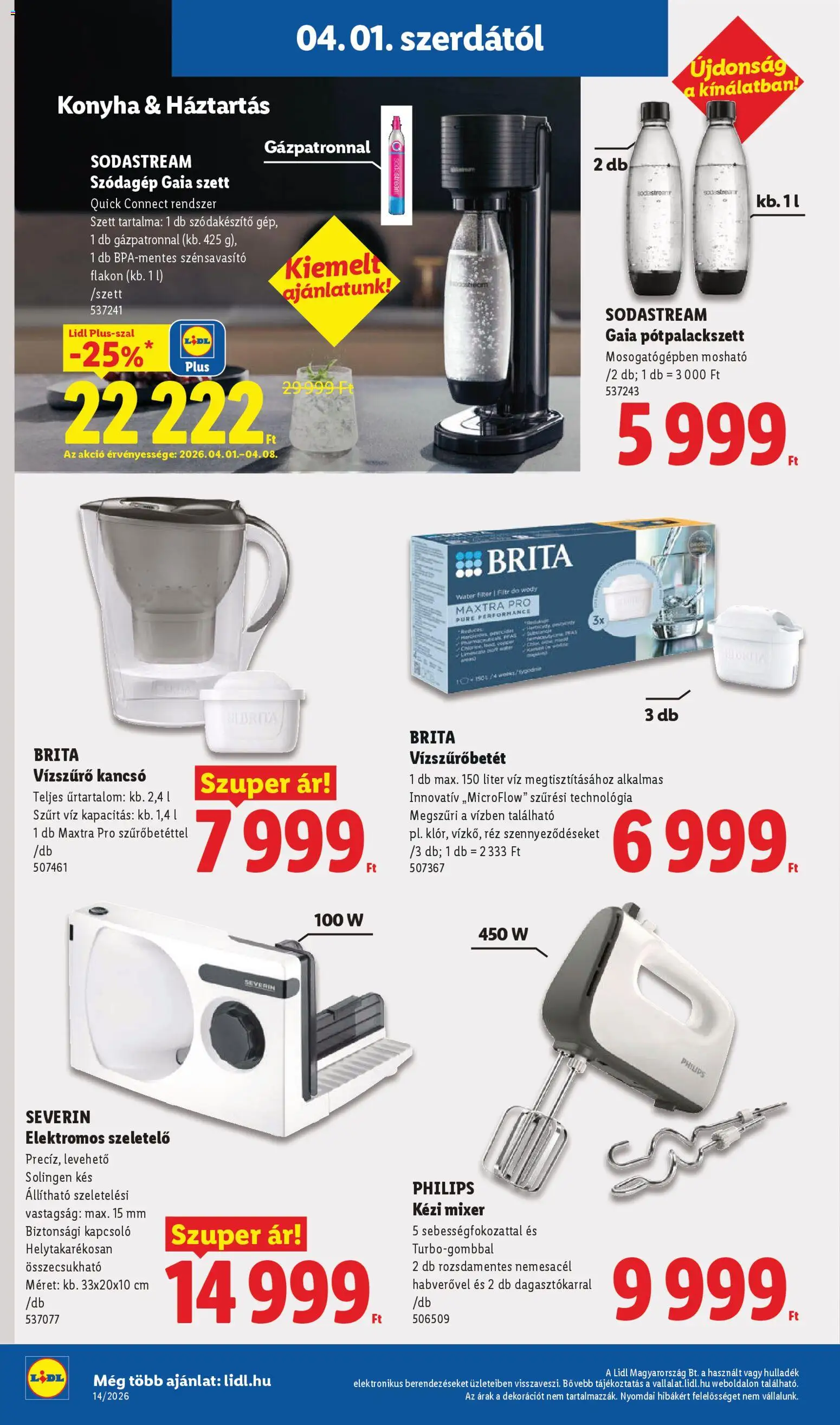 Lidl akciós ujság - amely érvényes a következő dátumtól: 01.04.2026 | Oldal: 24