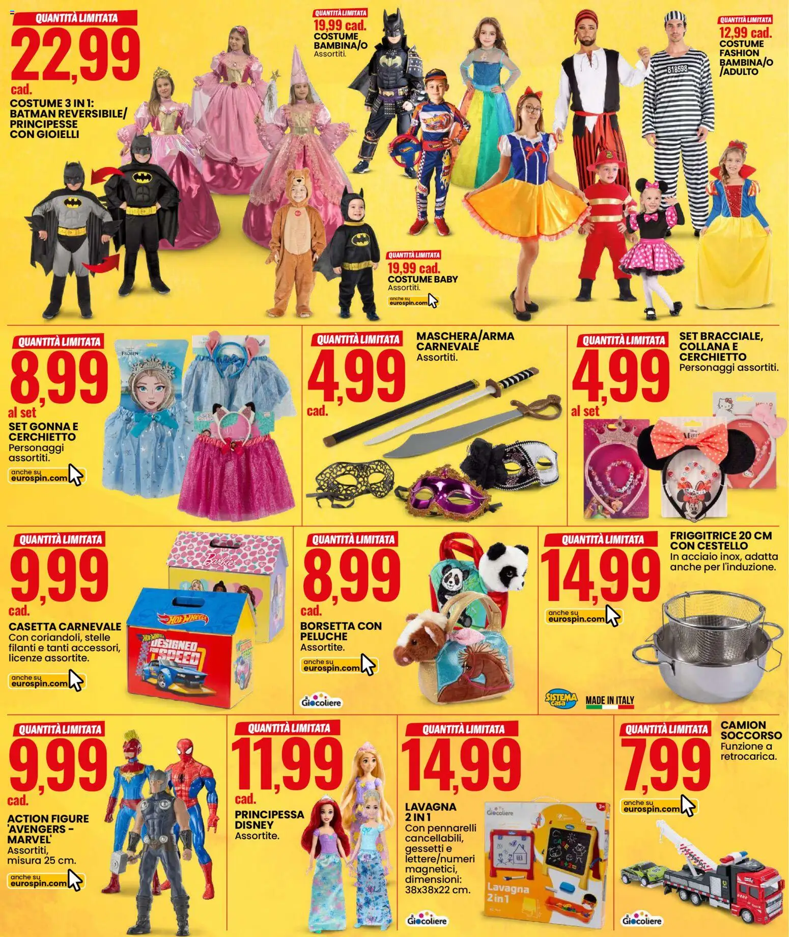 Volantino Eurospin del 15.01.2026 | Pagina: 11 | Prodotti: Borsetta, Gonna, Collana, Friggitrice