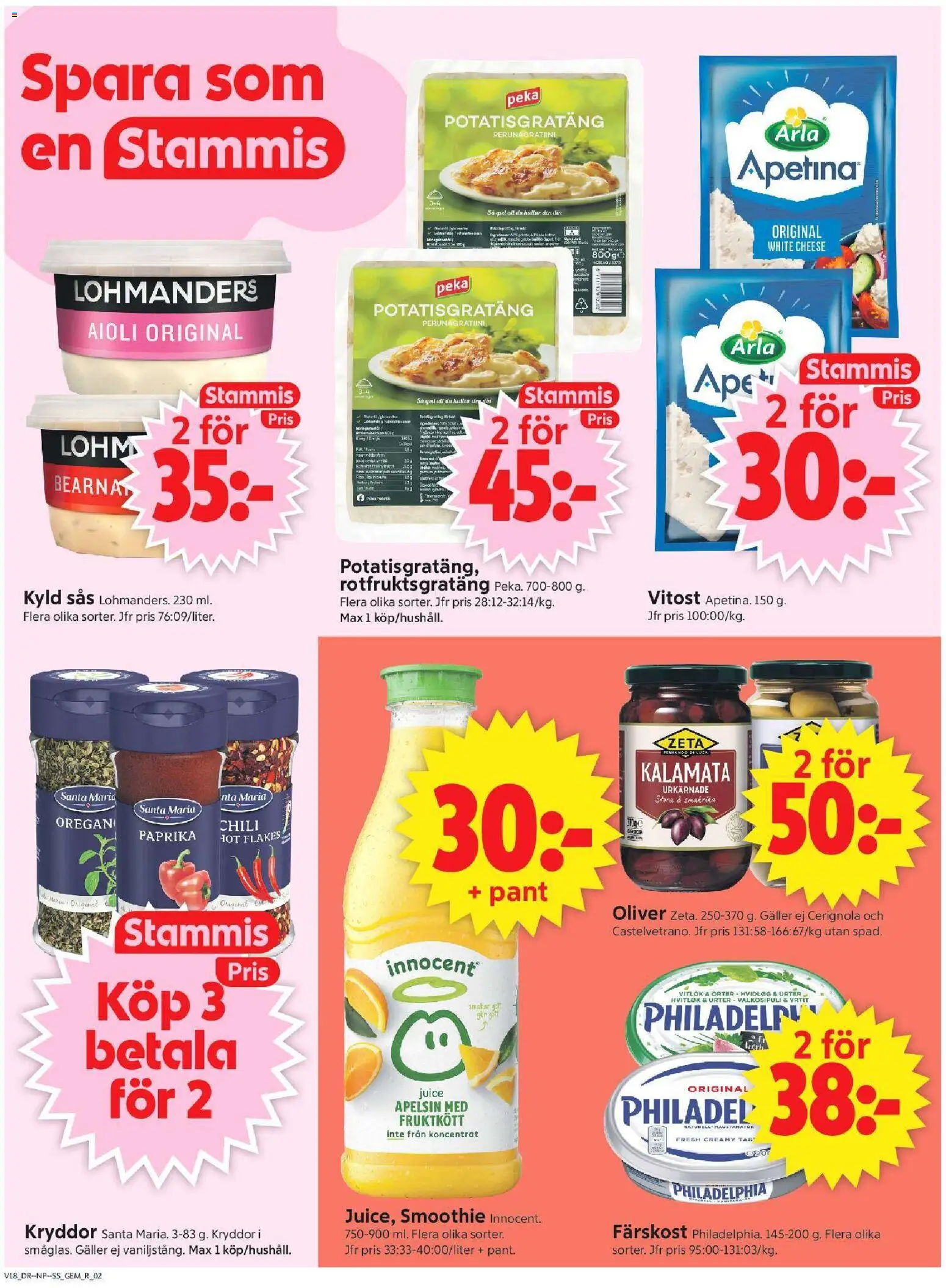 ICA Supermarket reklamblad aktuell från 27.04.2026 | Sida: 2 | Produkter: Galler, Aioli, Chili, Juice