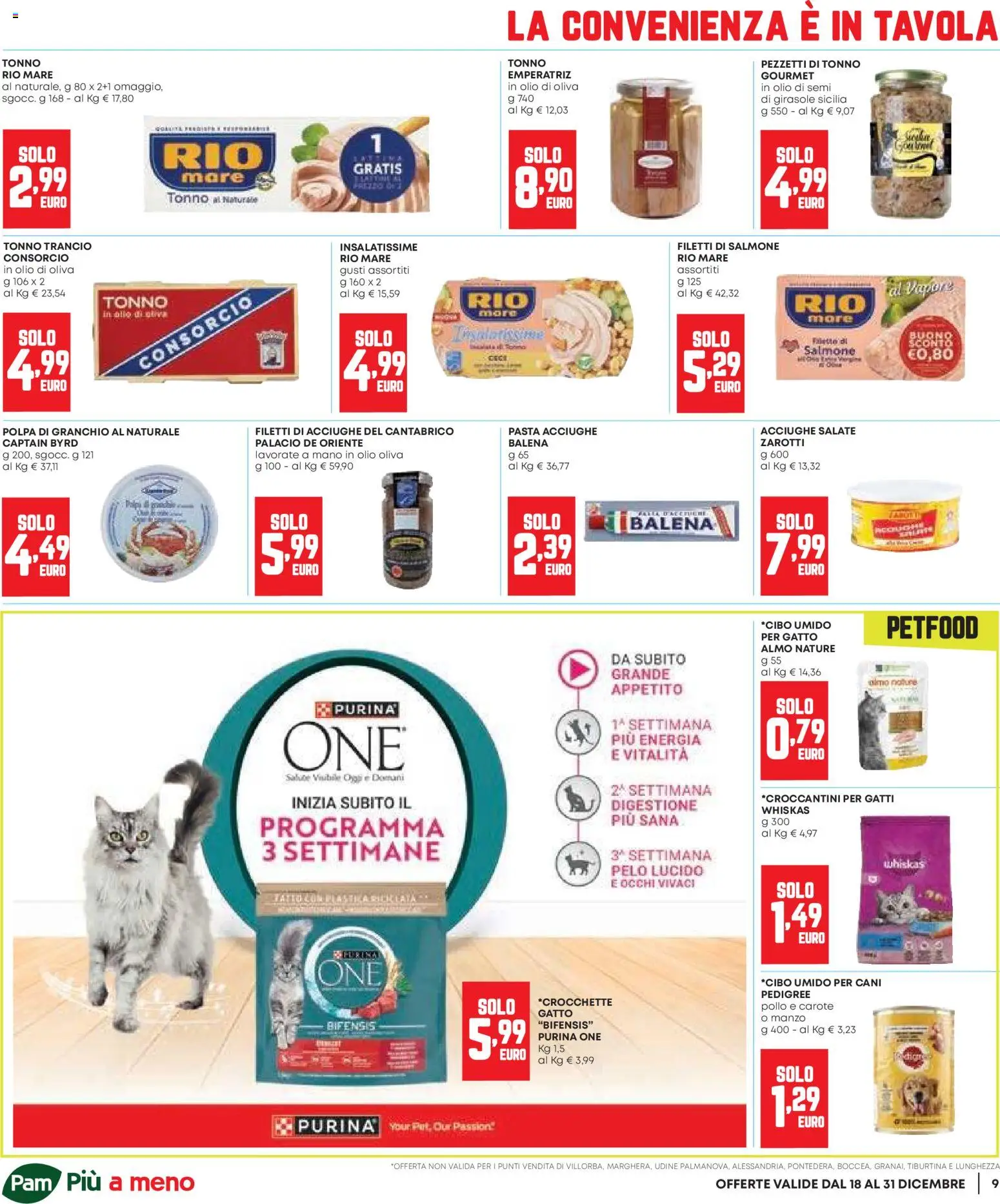 Volantino Panorama del 18.12.2025 | Pagina: 9 | Prodotti: Salmone, Olio, Pasta, Acciughe