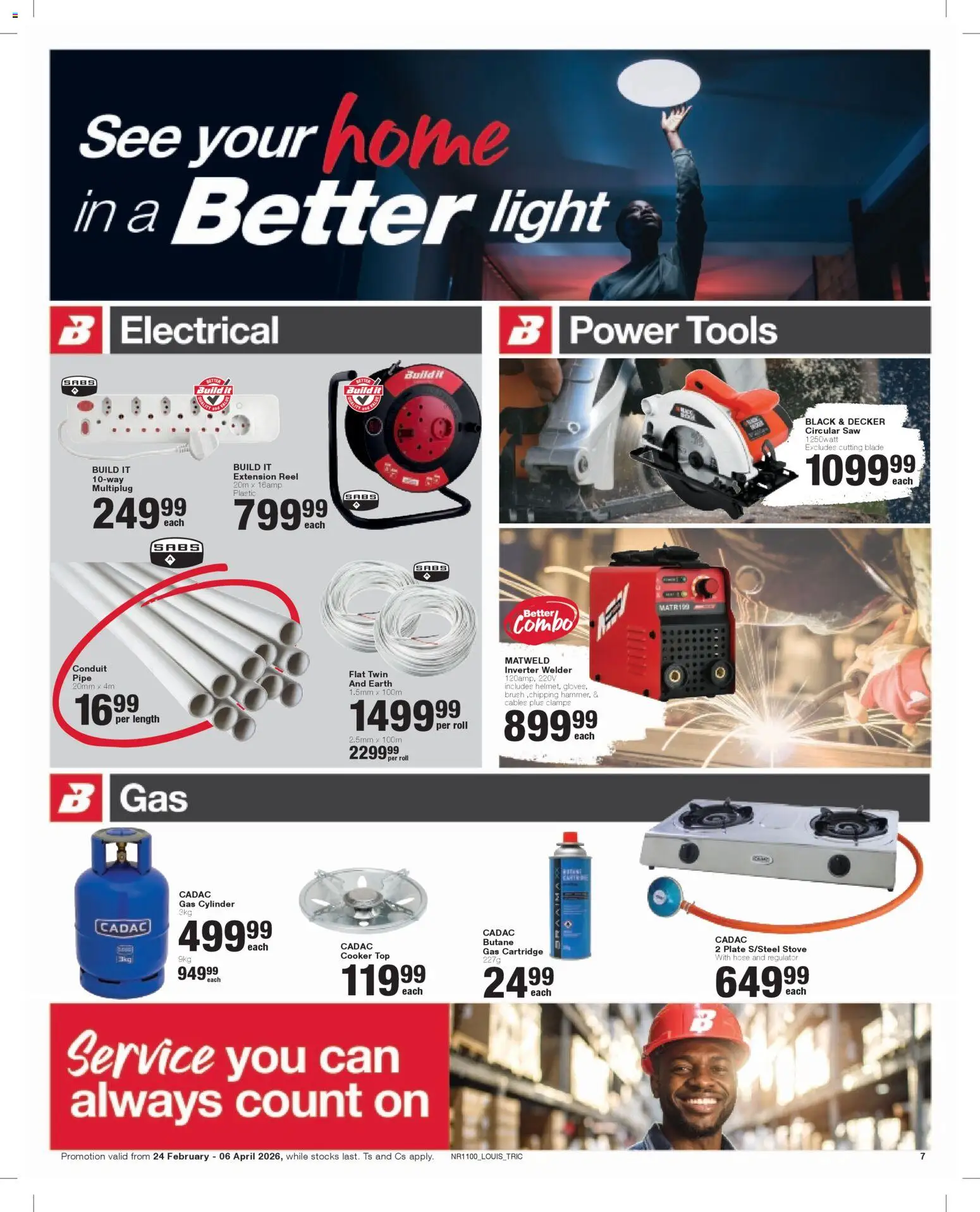 New Build It catalogue – valid from 24.02.2026 | Page: 7 | Products: Stove, Cooker, Brush, Pipe