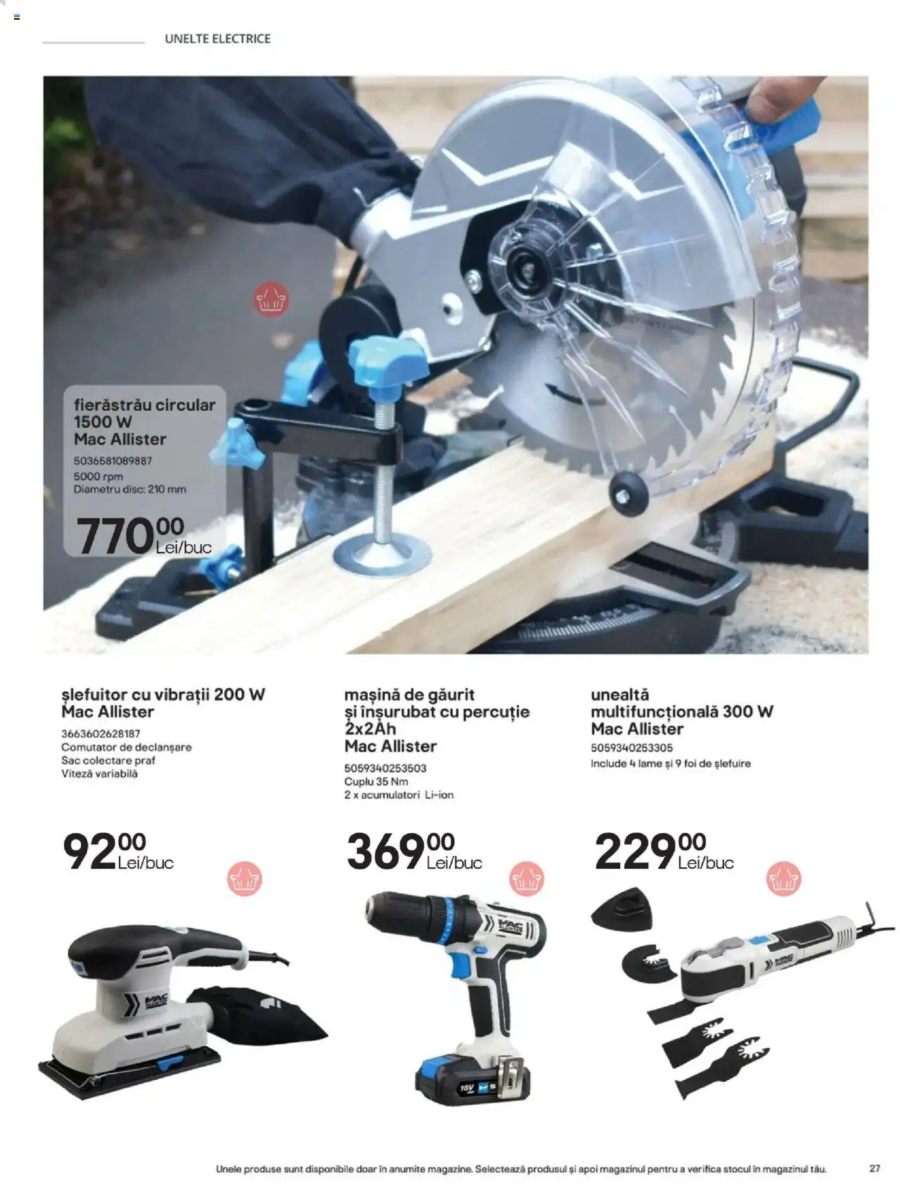 Noul catalog Brico Depot – valabil de la 23.05.2025 | Pagină: 27 | Produse: Mașină de găurit, Arap sabunu, Disc