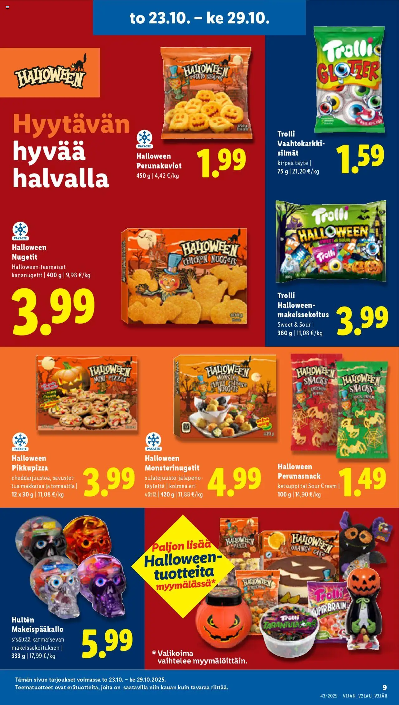 Lidl tarjoukset – voimassa 23.10.2025 alkaen | Sivu: 13 | Tuotteet: Nugetit, Ketsuppi