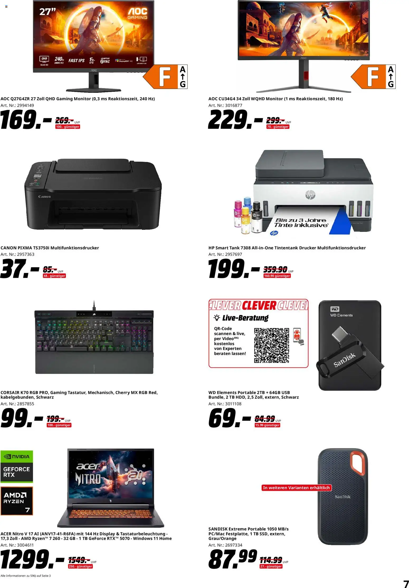 Saturn - Black Friday – gültig ab 13.11.2025 | Seite: 7 | Produkte: HP, USB, Monitor, Drucker